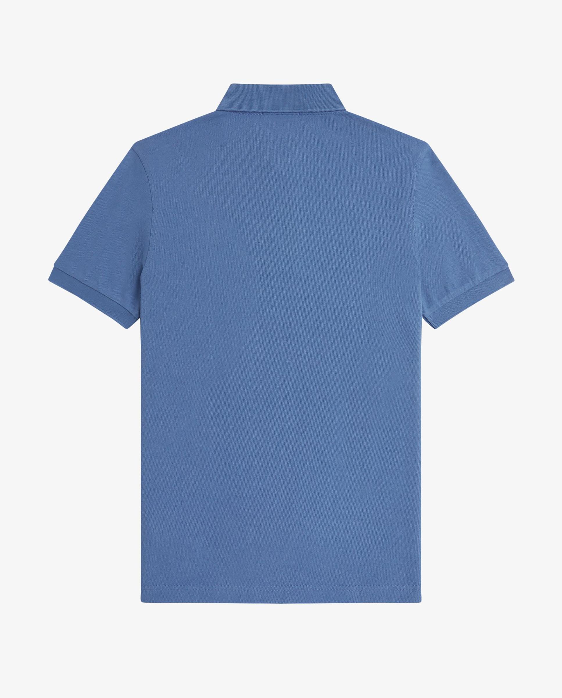 Polo de hombre liso de manga corta en piqué de algodón - Fred Perry - Azul Azul-7