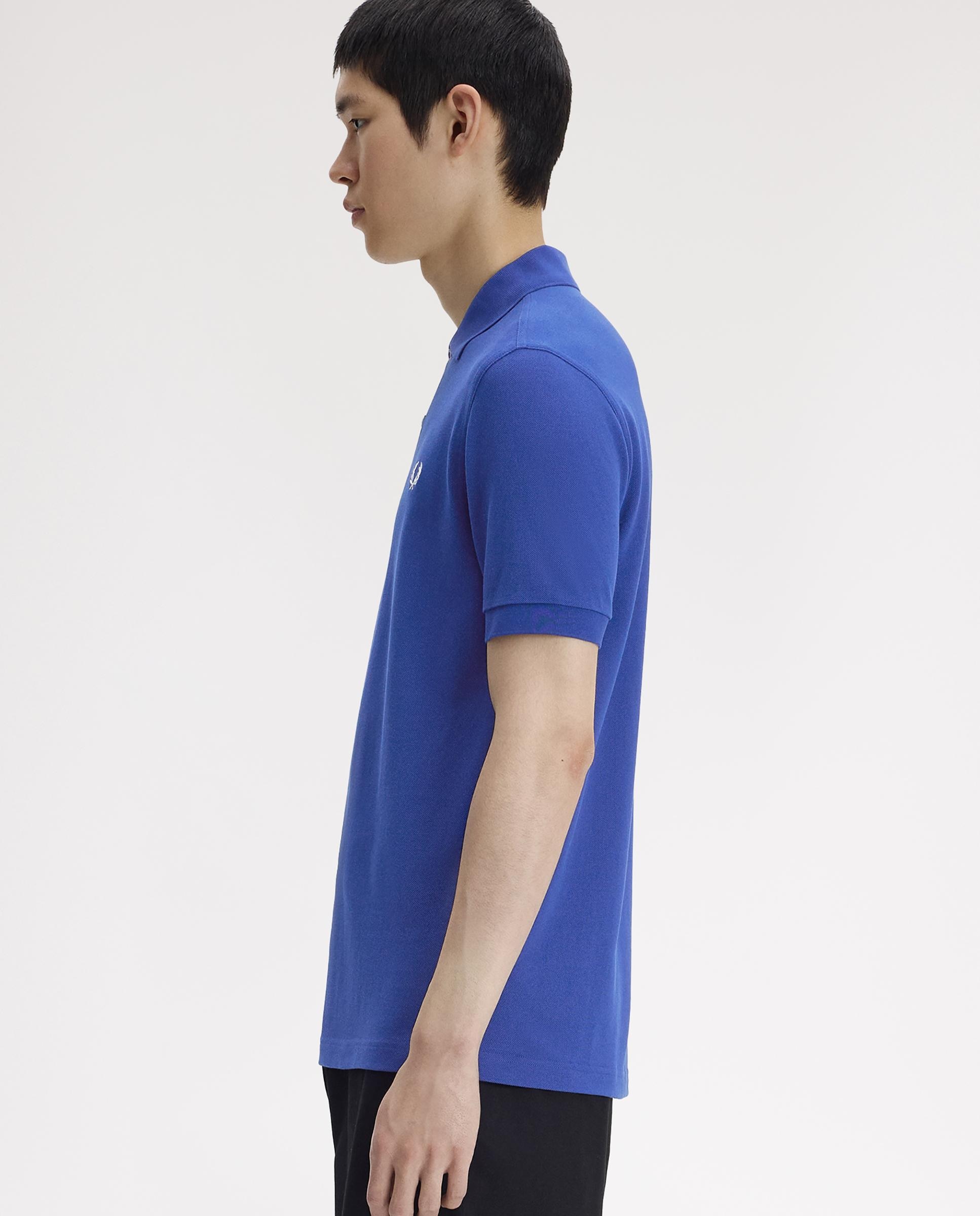 Polo de hombre liso de manga corta en piqué de algodón - Fred Perry - Azul royal Azul royal-2