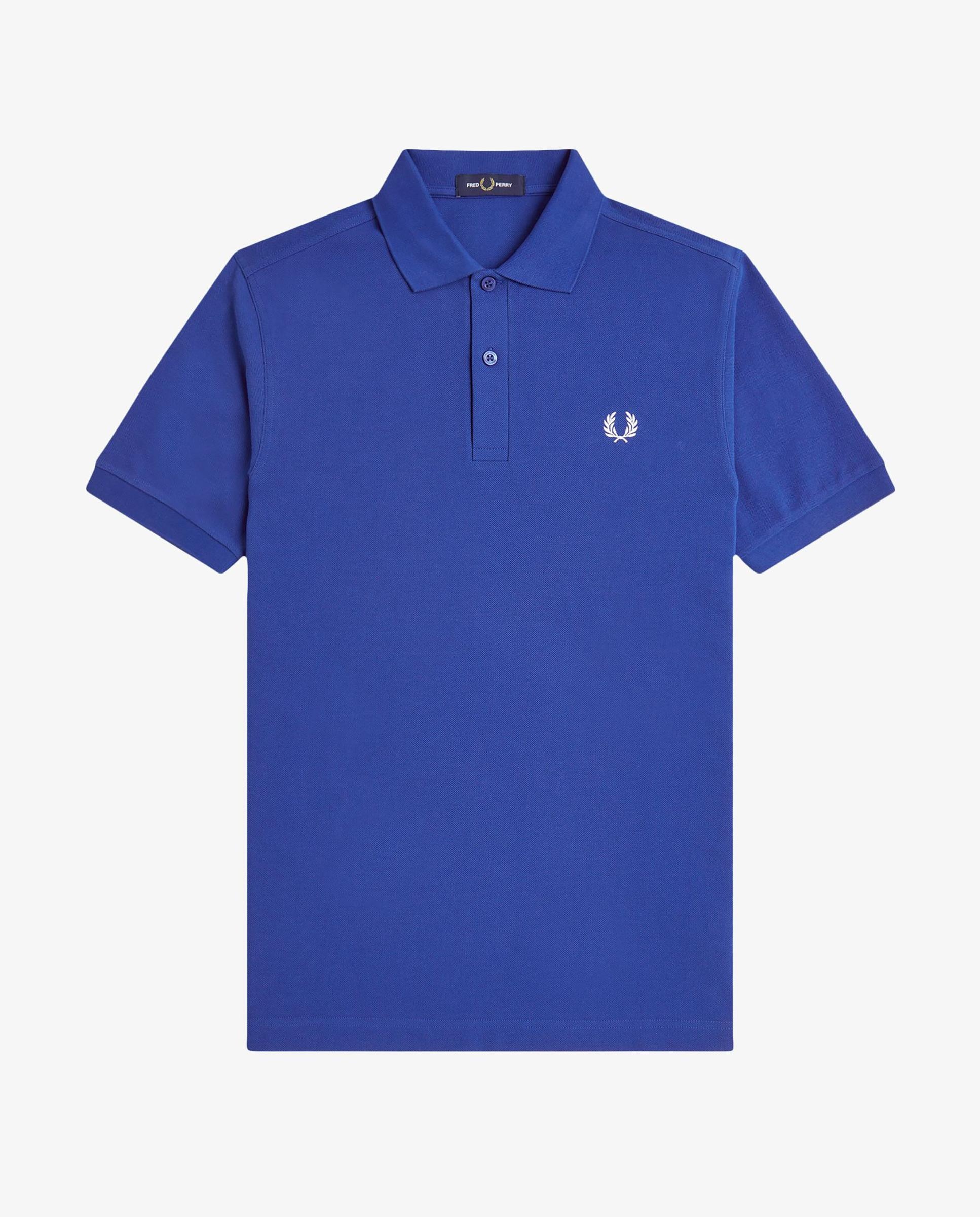 Polo de hombre liso de manga corta en piqué de algodón - Fred Perry - Azul royal Azul royal-6