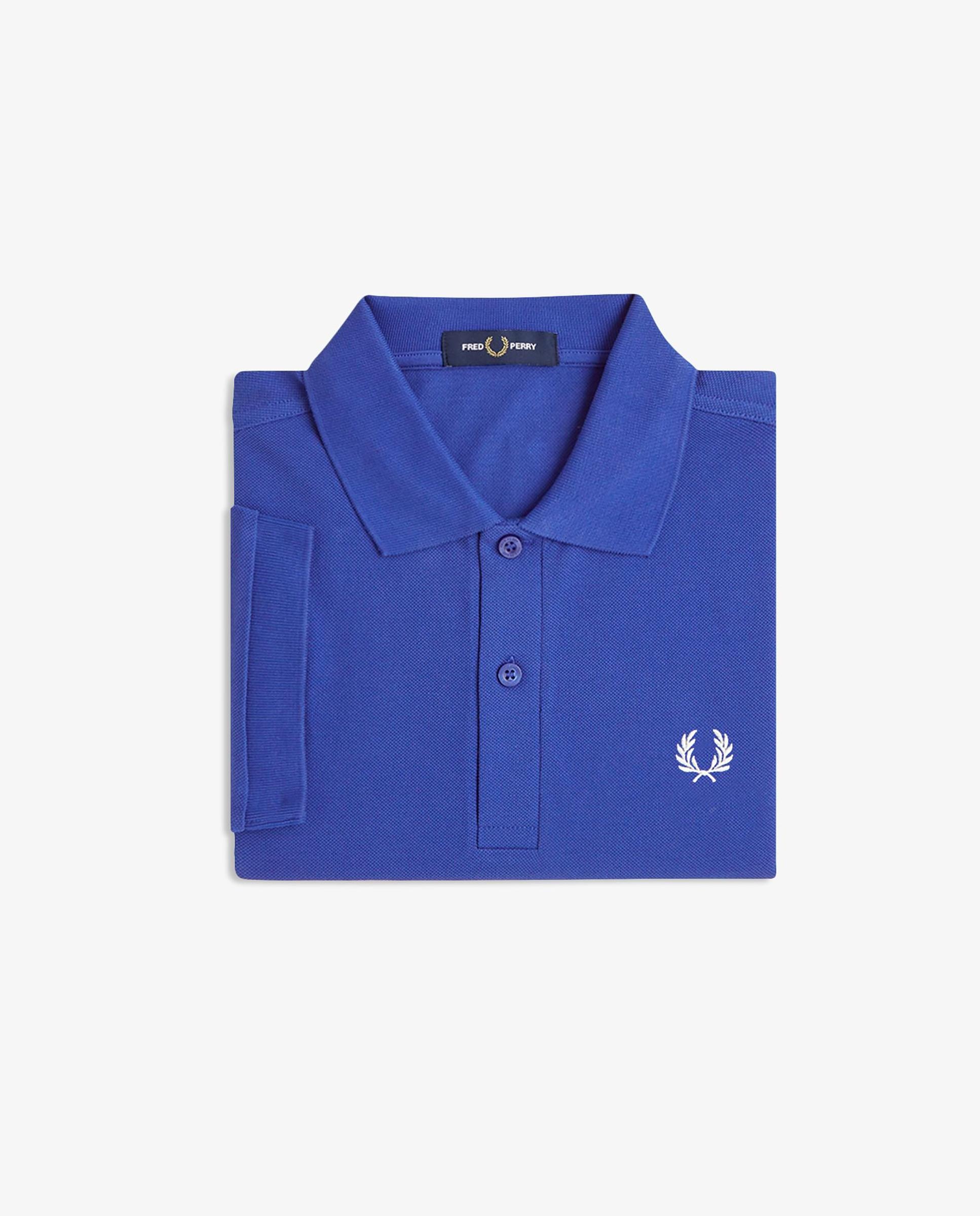 Polo de hombre liso de manga corta en piqué de algodón - Fred Perry - Azul royal Azul royal-5