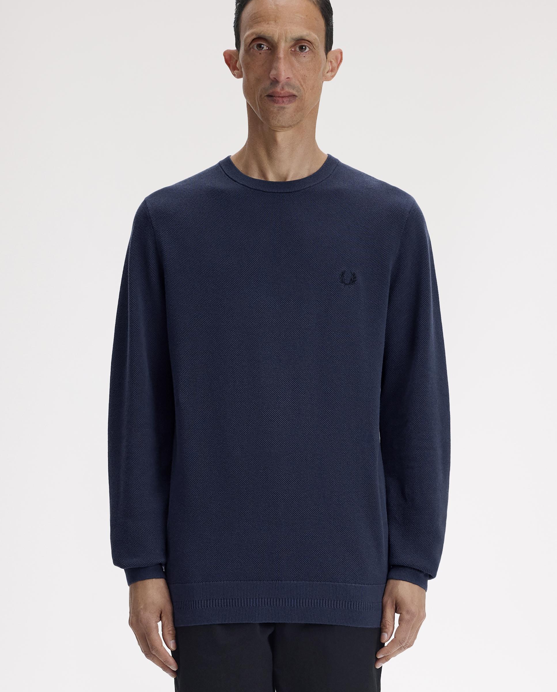 Imagen 1 de Jersey de hombre liso con cuello redondo - Fred Perry - Azul oscuro Azul oscuro