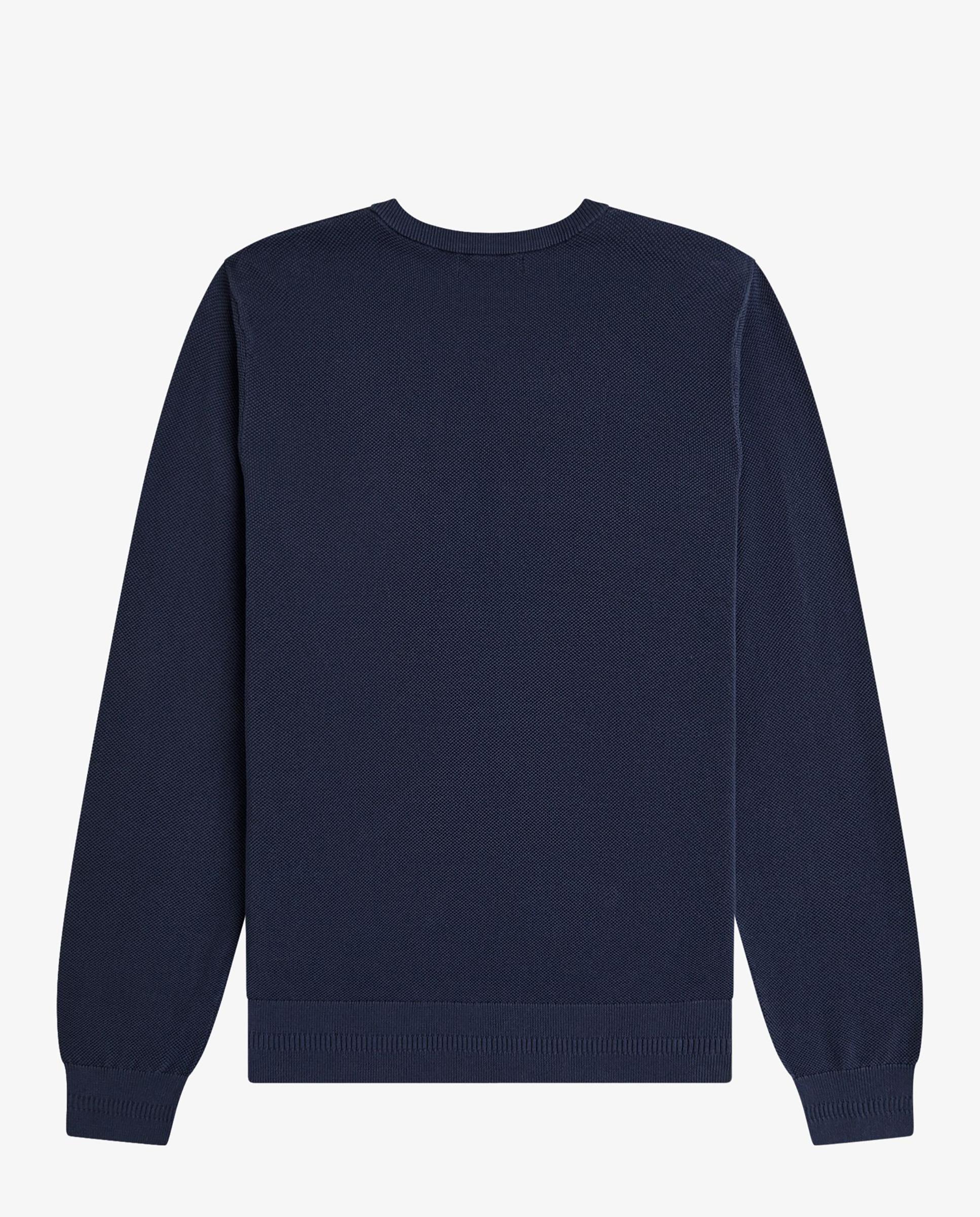 Imagen 6 de Jersey de hombre liso con cuello redondo - Fred Perry - Azul oscuro Azul oscuro