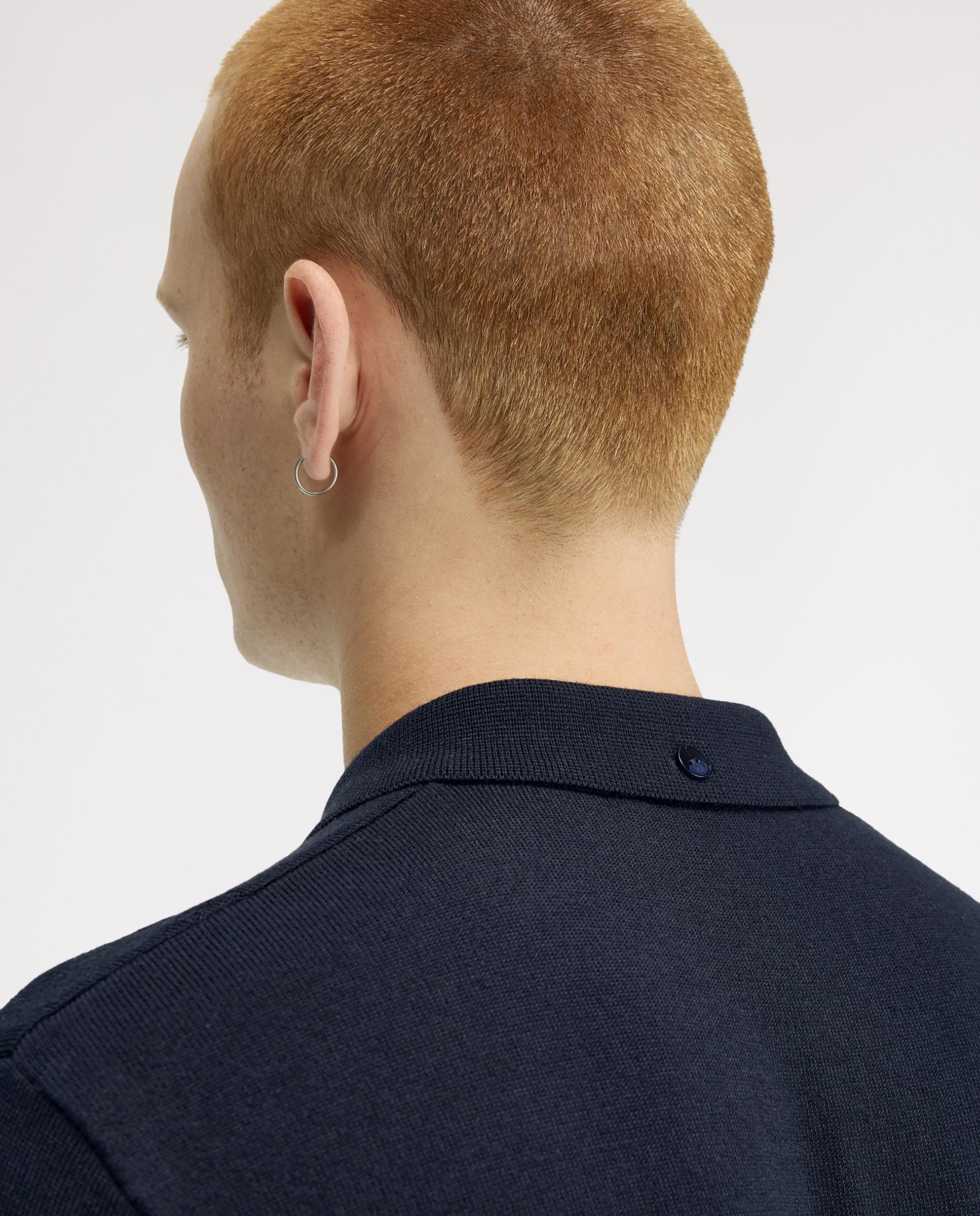 Jersey de hombre de punto trenzado con cuello polo - Fred Perry - Azul marino Azul marino-6