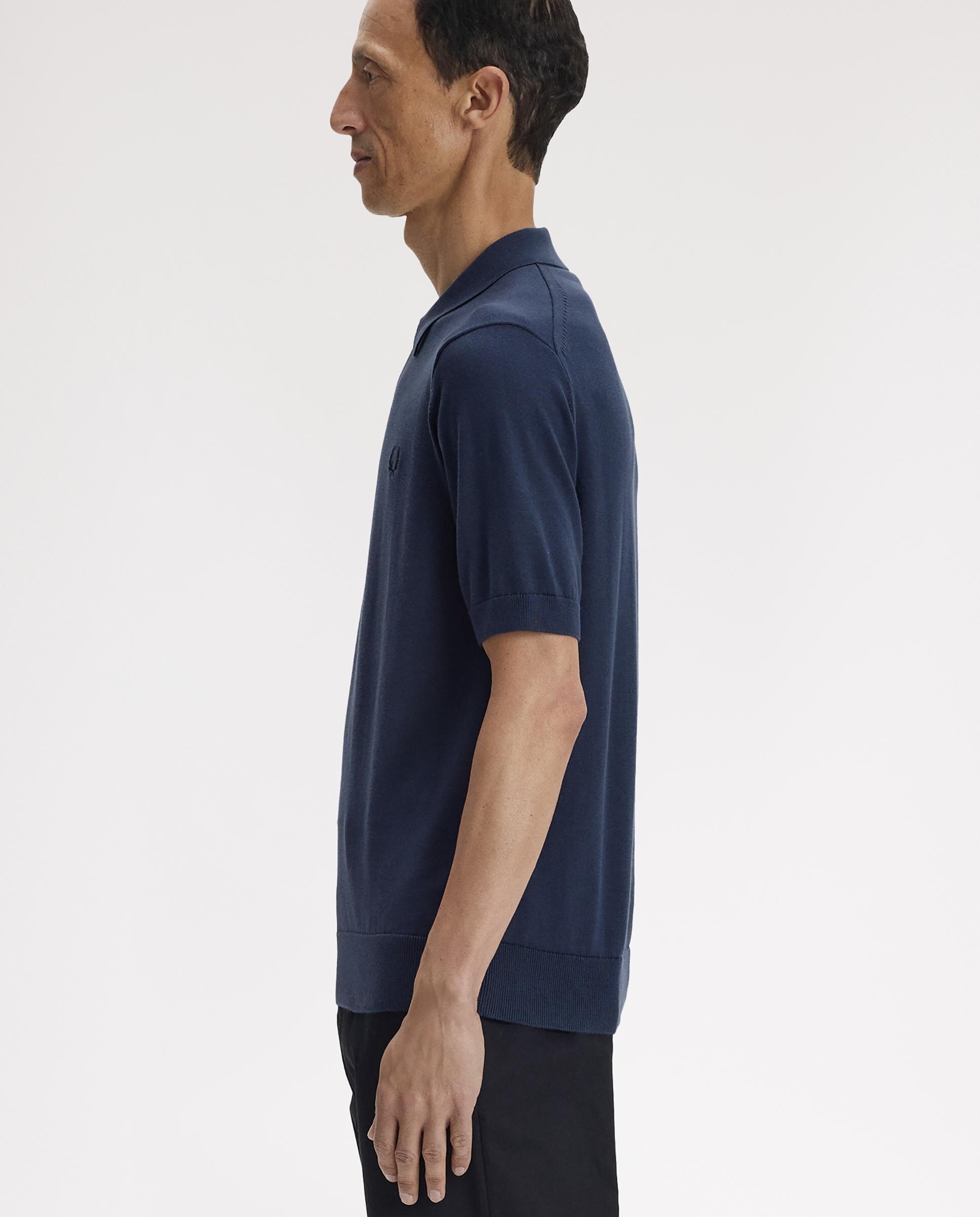 Jersey de hombre con cuello polo y manga corta - Fred Perry - Azul oscuro Azul oscuro-2