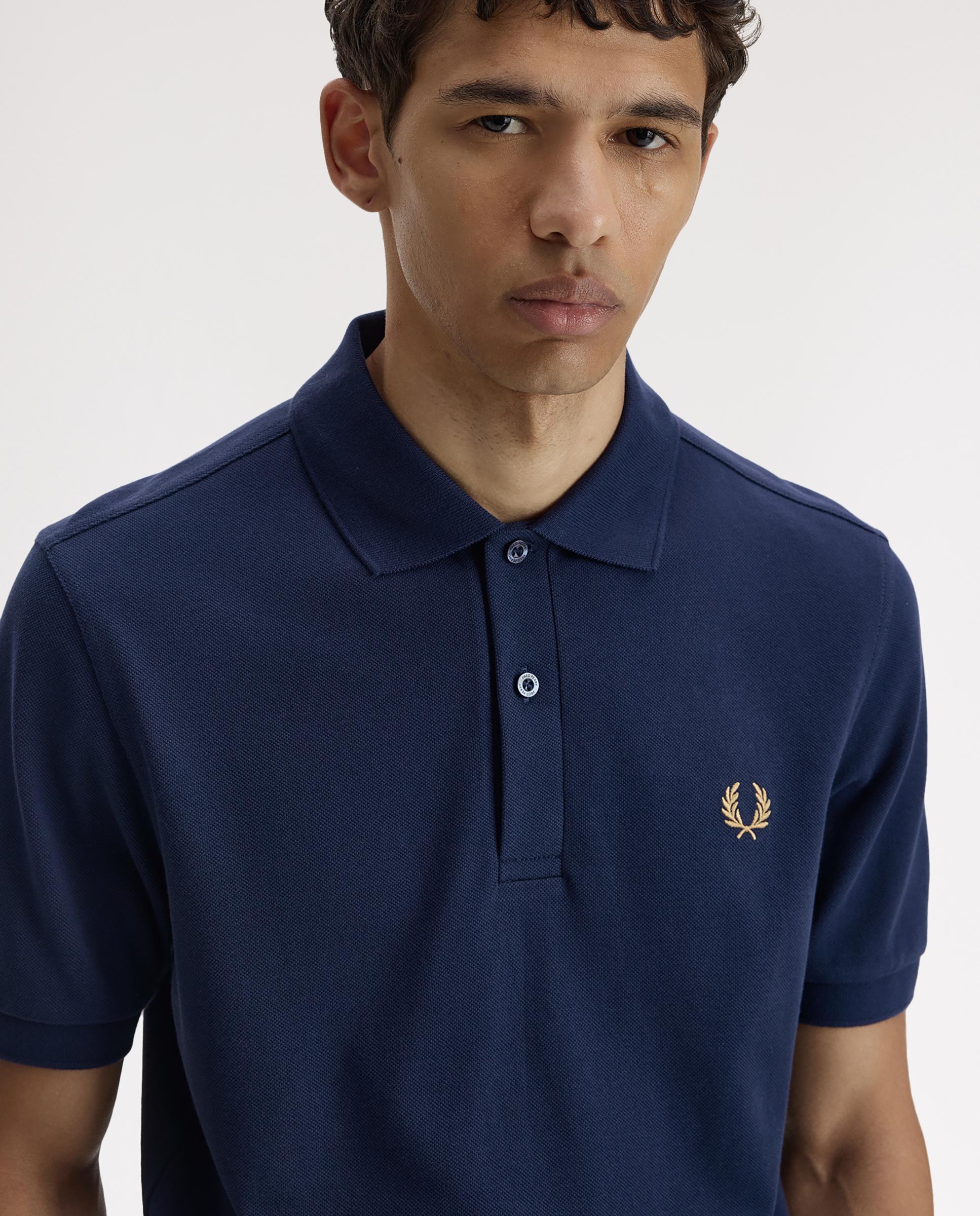 Polo de hombre de manga corta con diseño bordado - Fred Perry - Azul oscuro Azul oscuro-5