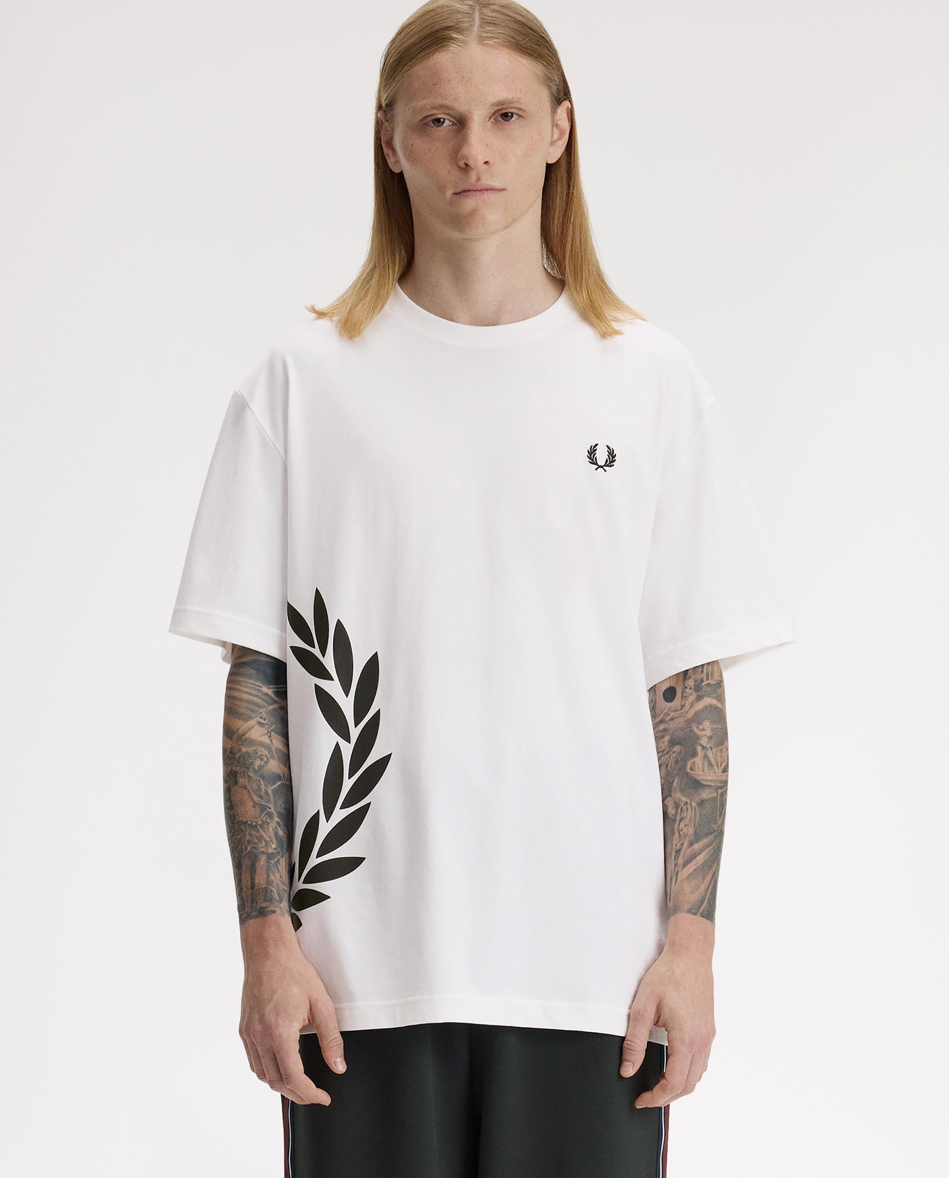 Imagen 0 de Camiseta de hombre de manga corta con logotipo texturizado Blanco