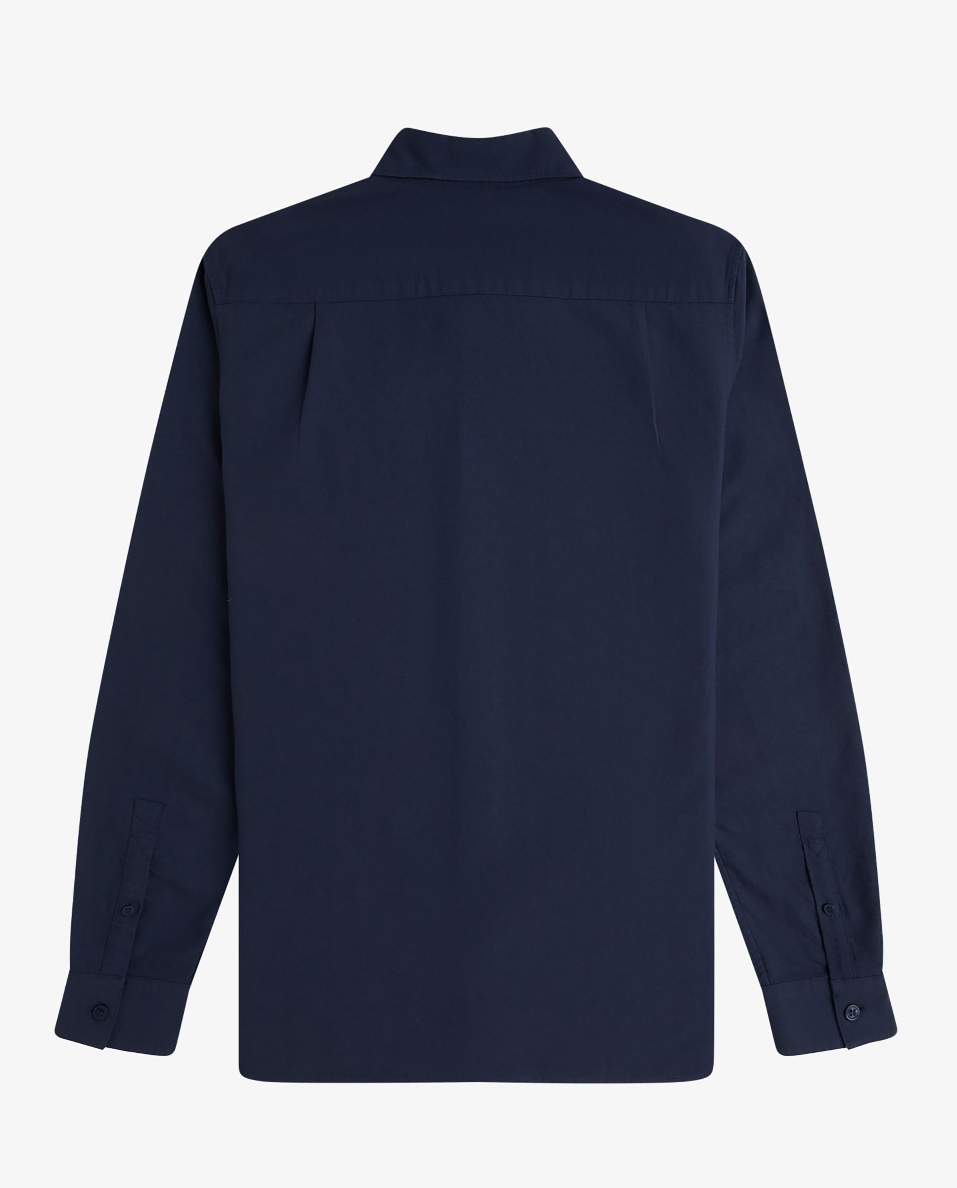 Imagen 6 de Camisa Oxford de hombre de manga larga con bolsillo - Fred Perry - Azul oscuro Azul oscuro
