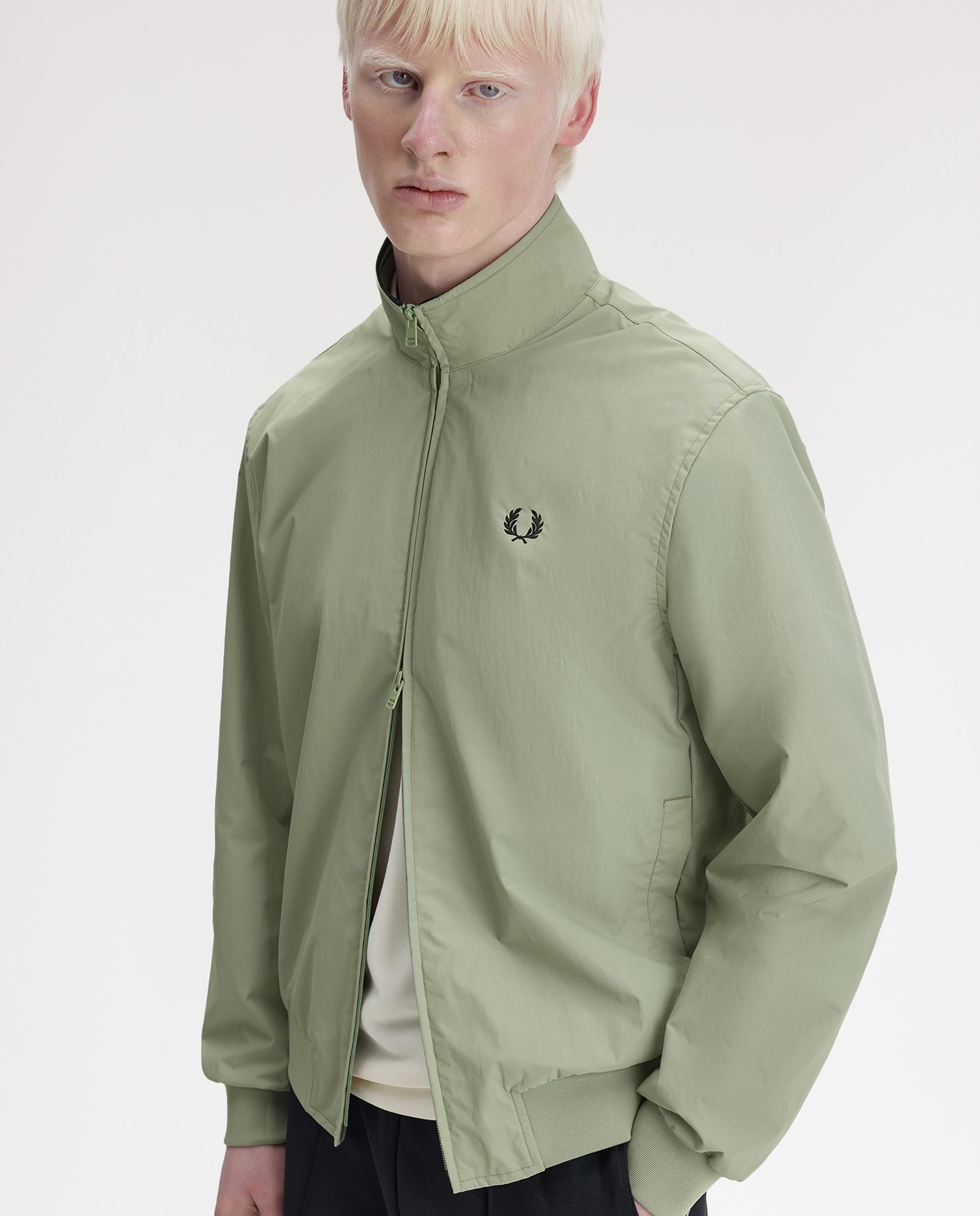 Cazadora de hombre Brentham con cremallera bidireccional - Fred Perry - Verde claro Verde claro-5