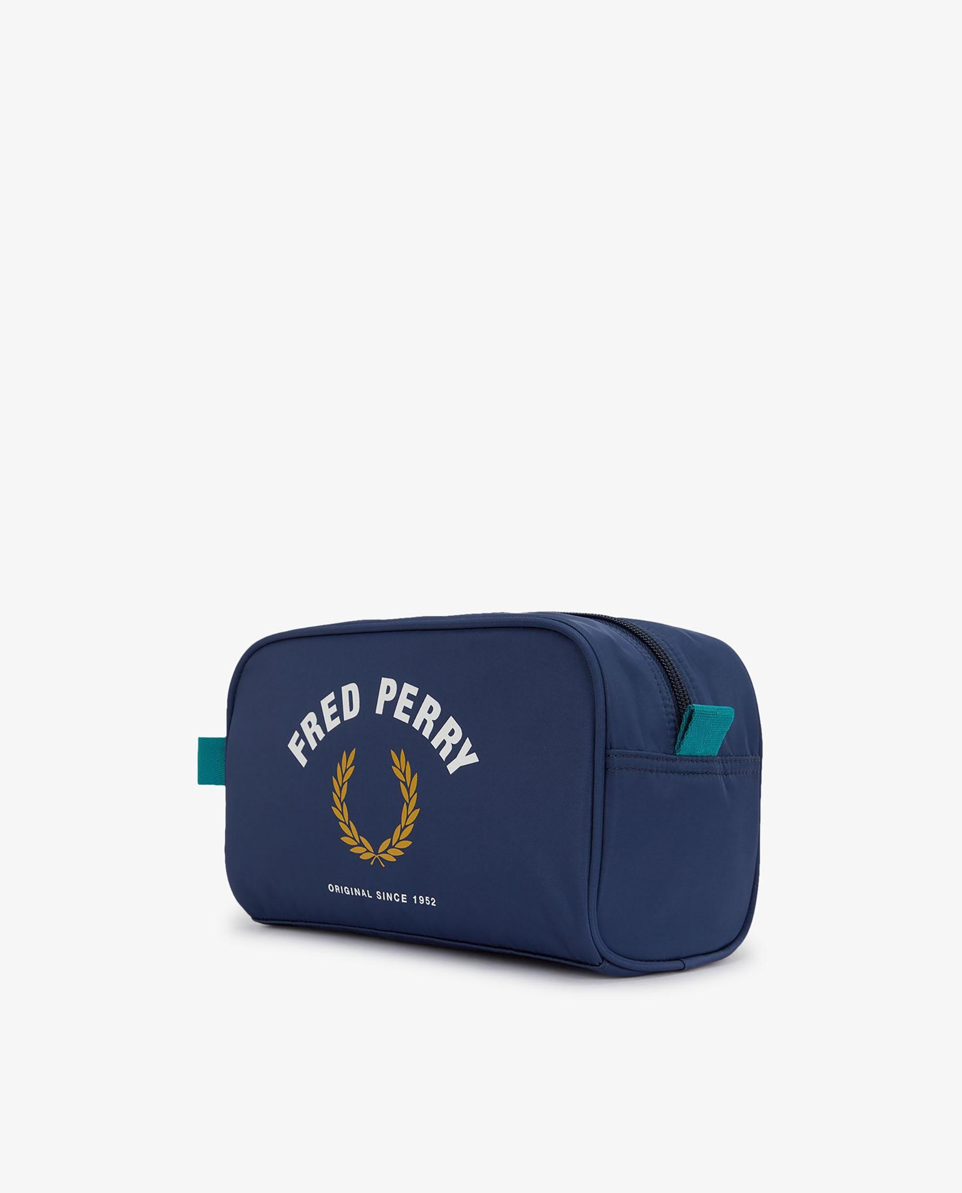 Imagen 3 de Neceser de hombre deportivo en nailon - Fred Perry - Azul Azul