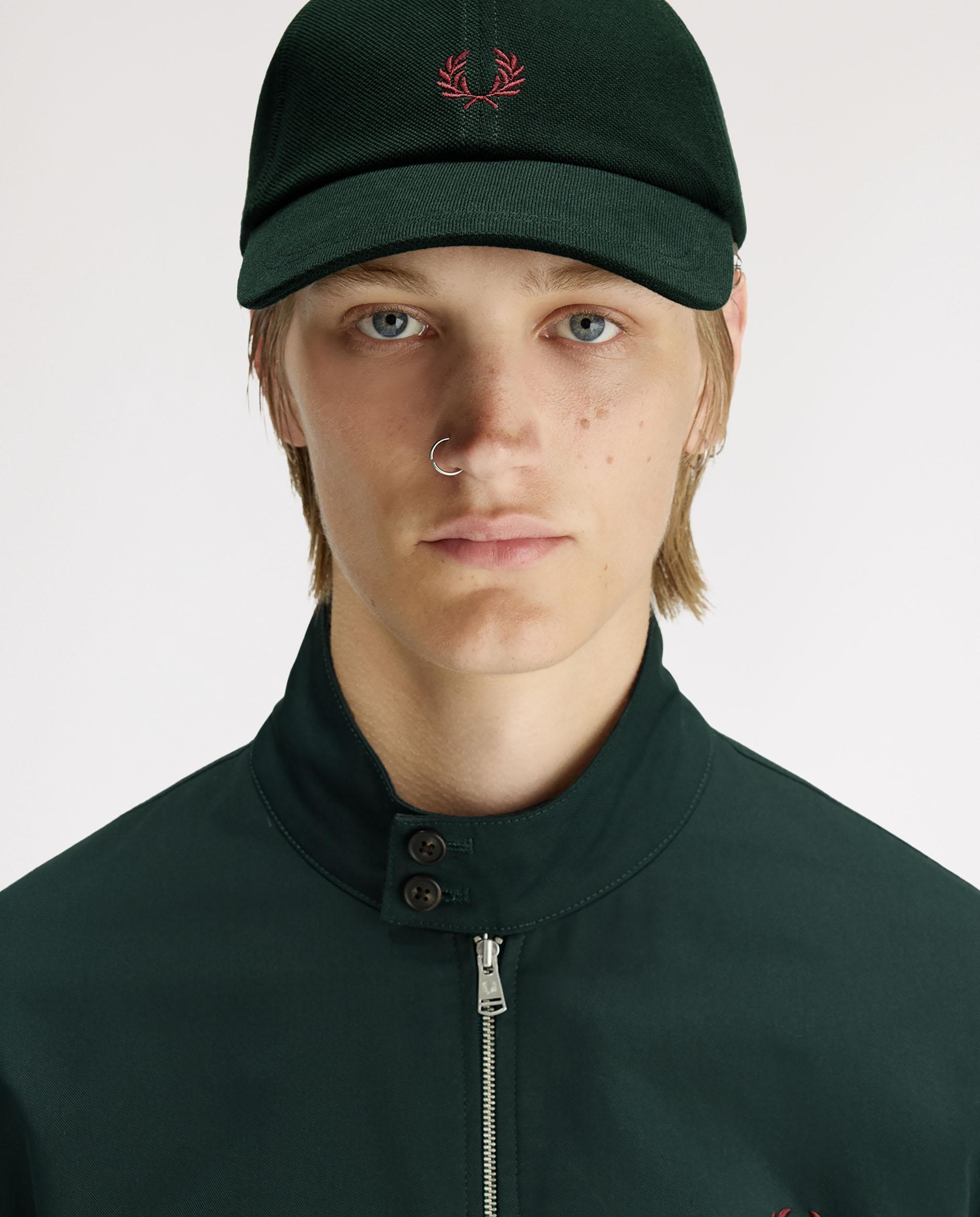 Imagen 2 de Gorra baseball de hombre clásica de piqué de algodón ajustable - Fred Perry - Verde oscuro Verde oscuro
