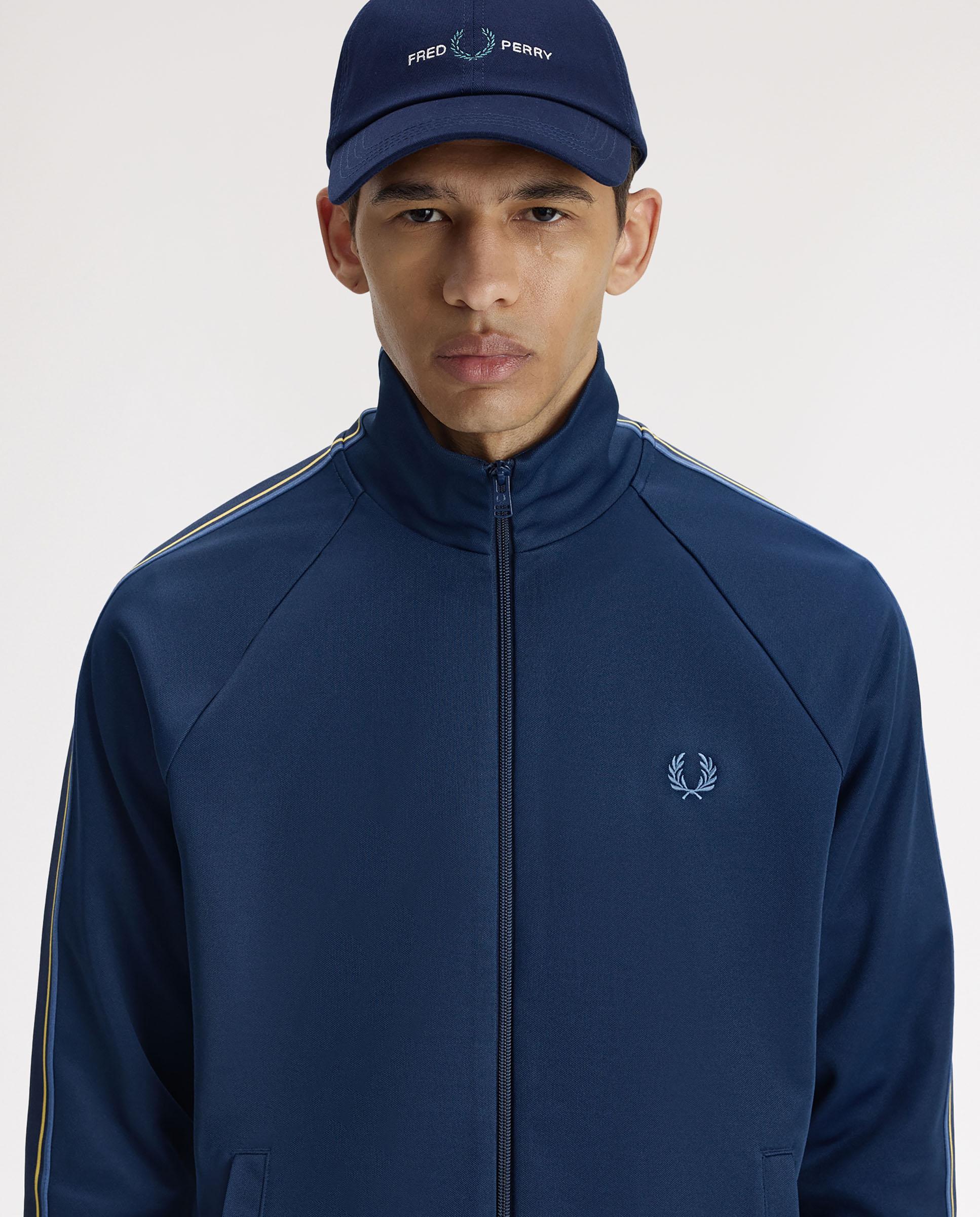 Gorra baseball de hombre de sarga de algodón con logotipo - Fred Perry - Azul Azul-2