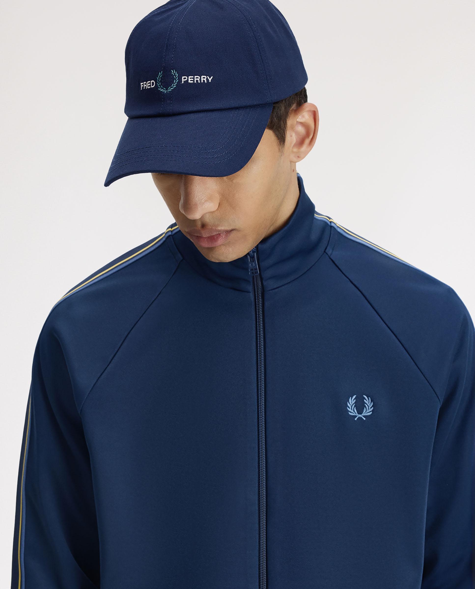 Gorra baseball de hombre de sarga de algodón con logotipo - Fred Perry - Azul Azul-3