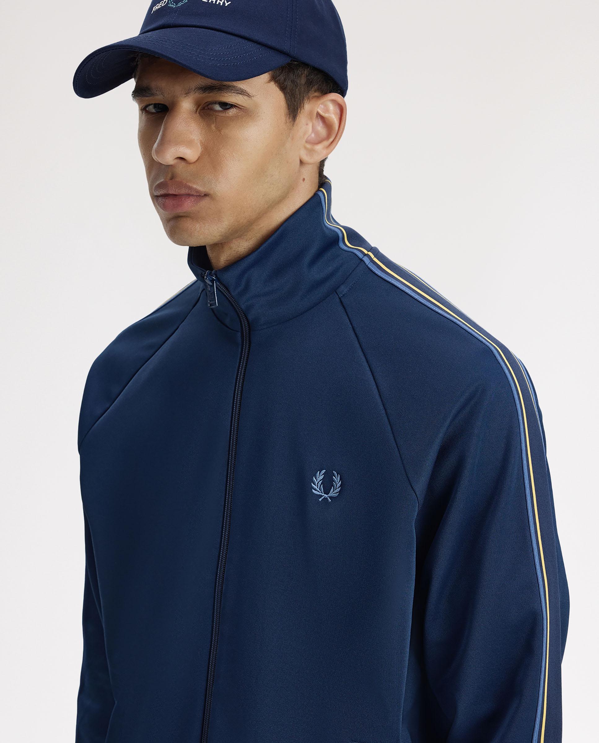 Gorra baseball de hombre de sarga de algodón con logotipo - Fred Perry - Azul Azul-4