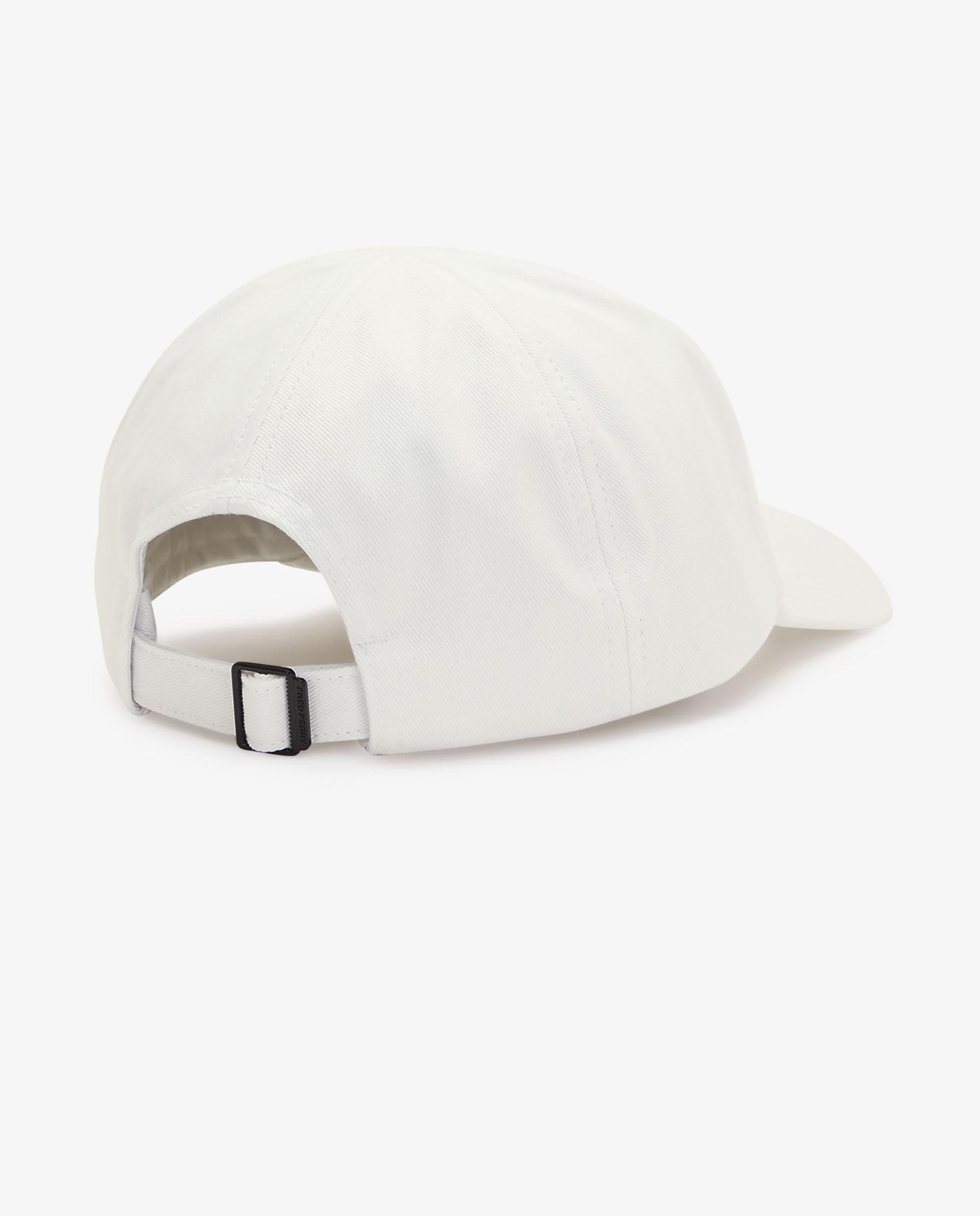 Gorra baseball de hombre de sarga de algodón con logotipo - Fred Perry - Blanco Blanco-7
