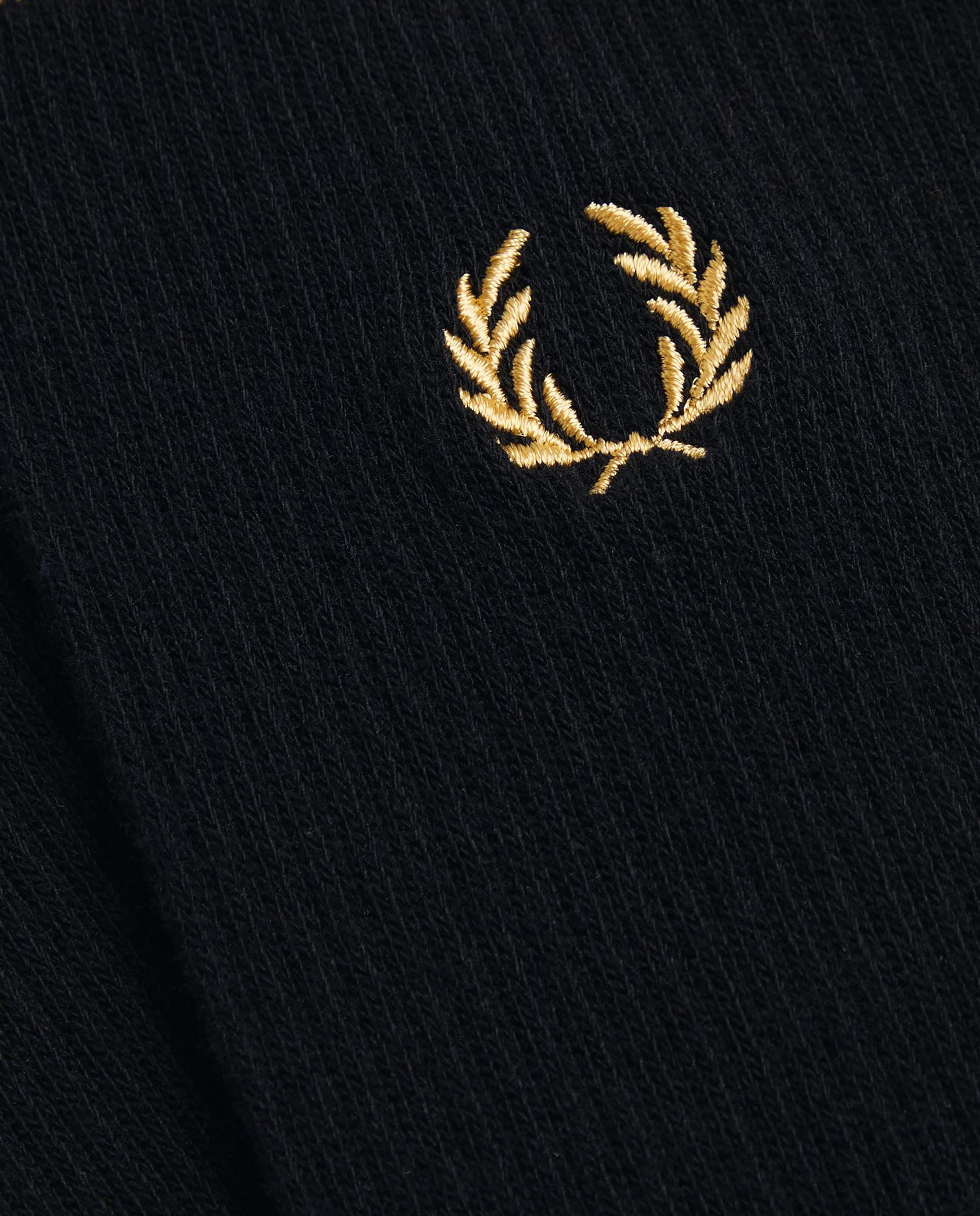 Imagen 2 de Calcetines altos de hombre deportivos con dos franjas - Fred Perry - Negro / Natural Negro / Natural
