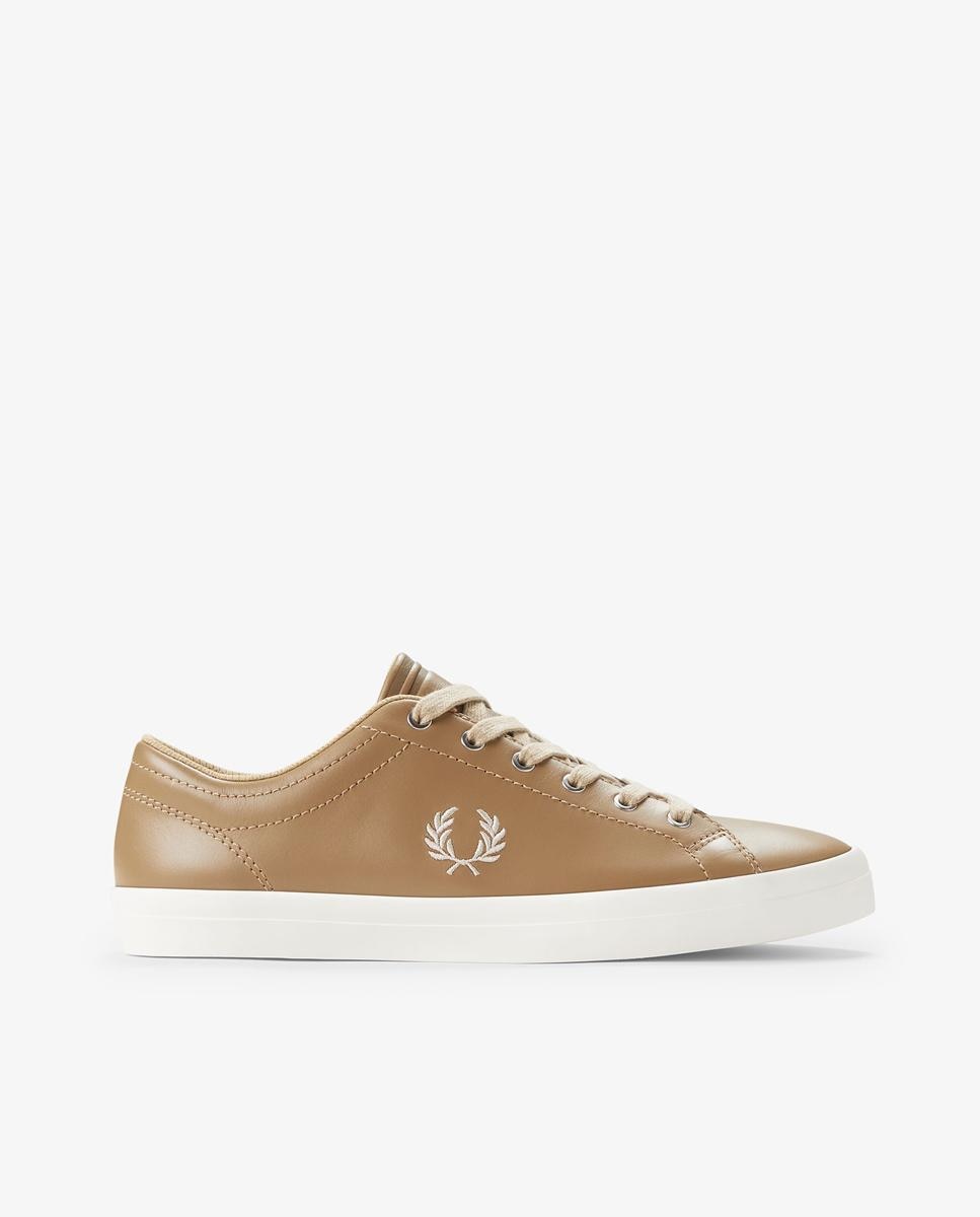 Fred Perry - Zapatillas deportivas de hombre Baseline con logo y cordones.