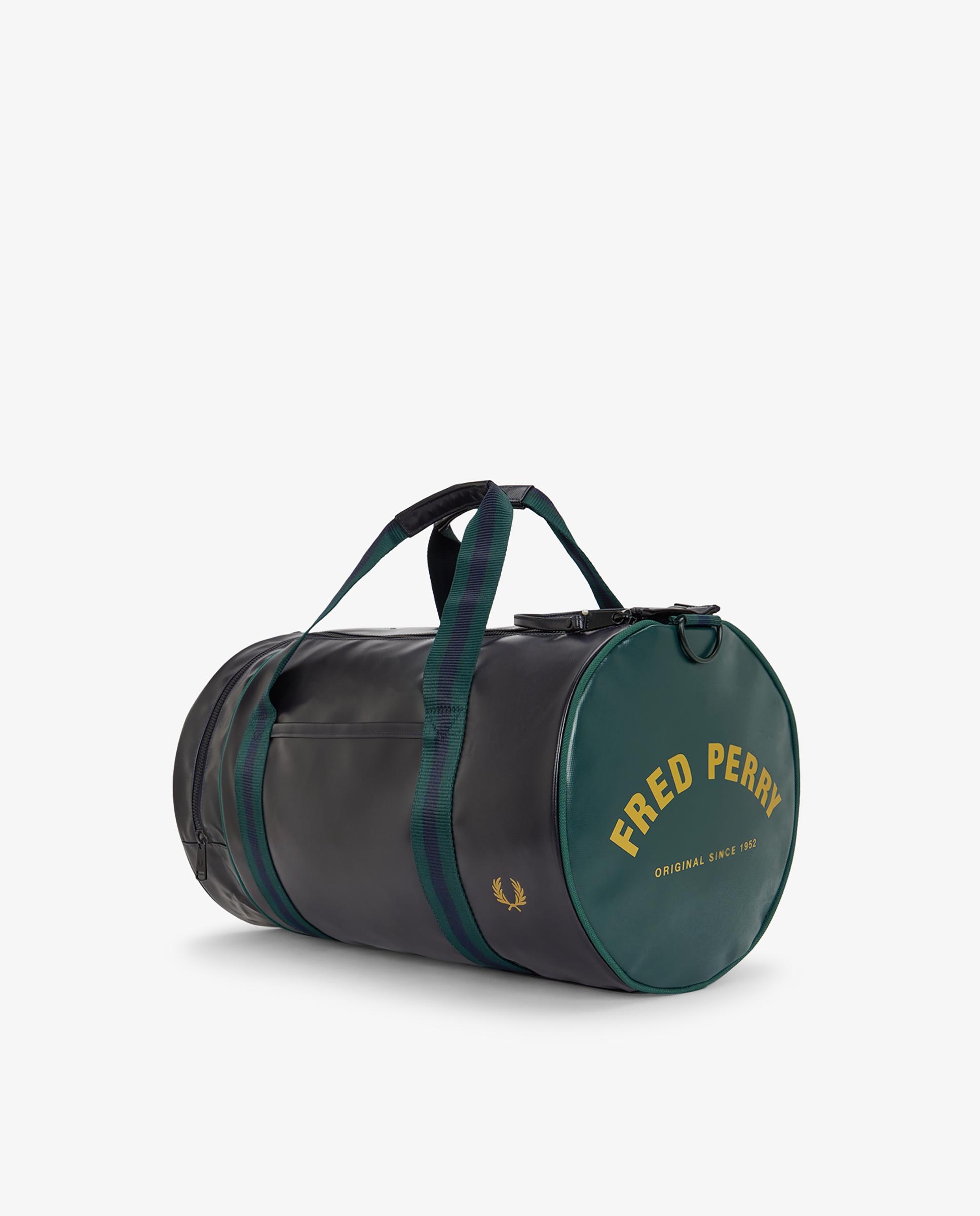 Bandolera de hombre clásica tipo barril con contrastes - Fred Perry - Verde / Azul marino Verde / Azul marino-6