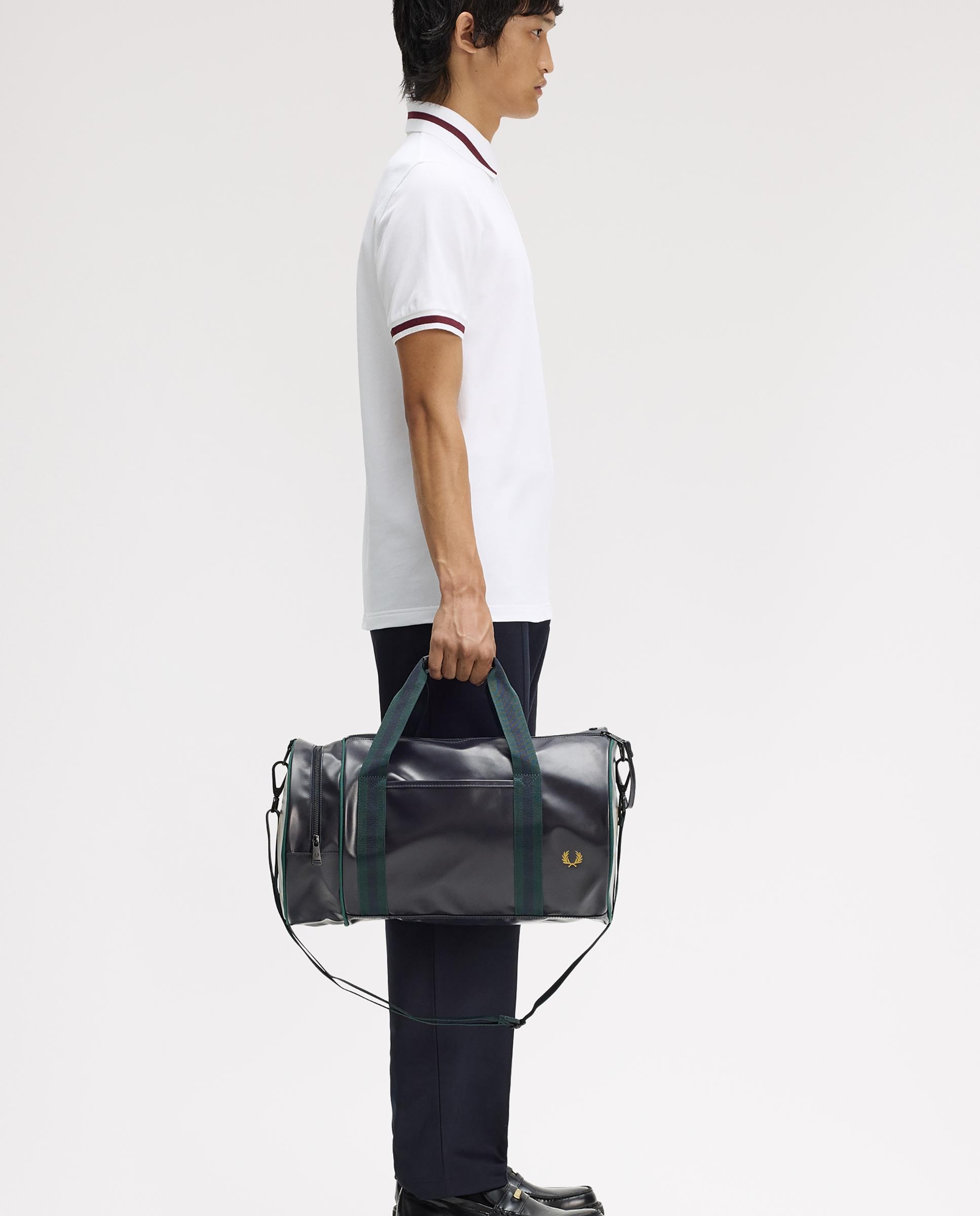 Bandolera de hombre clásica tipo barril con contrastes - Fred Perry - Verde / Azul marino Verde / Azul marino-2
