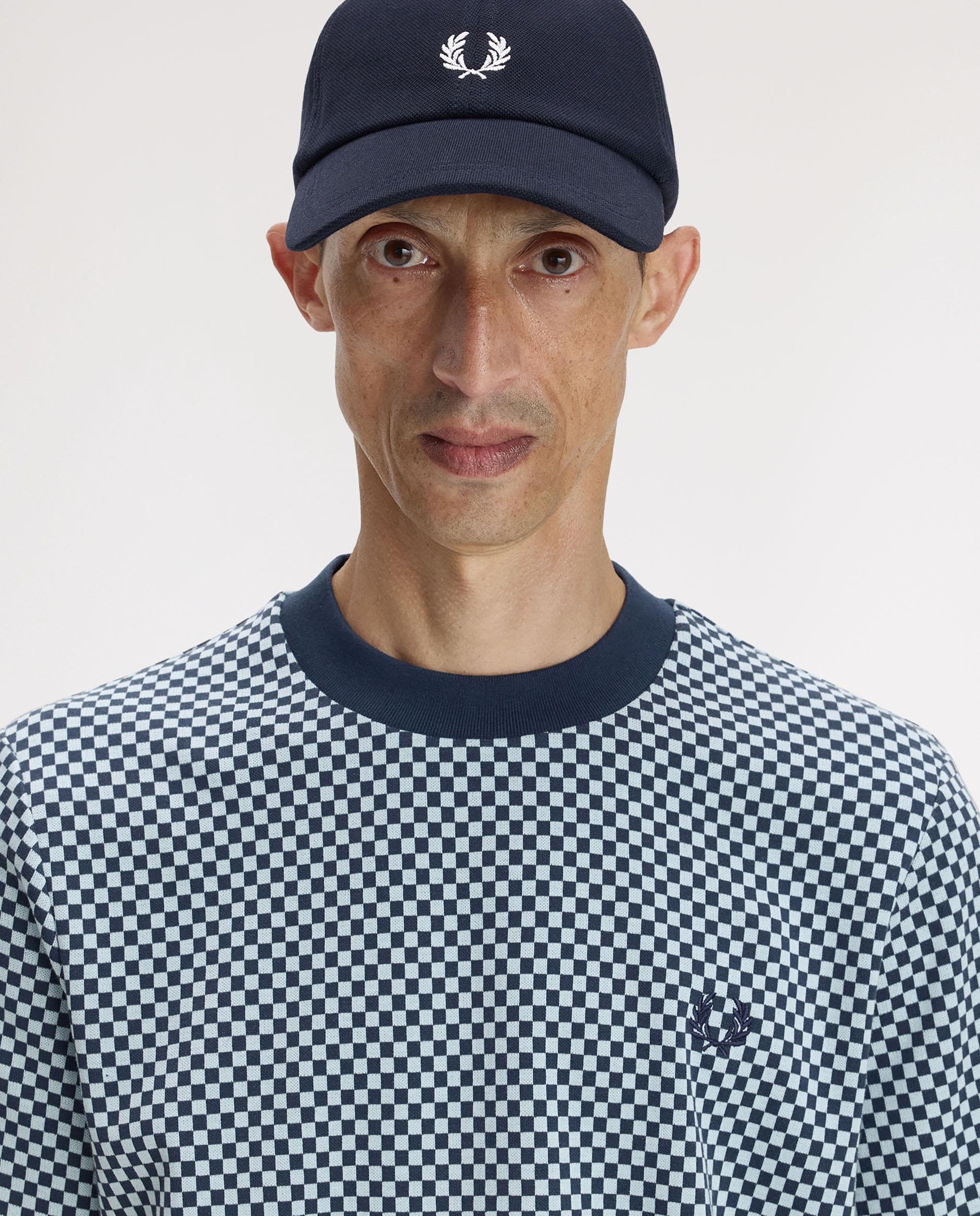 Gorra baseball de hombre clásica de piqué de algodón ajustable - Fred Perry - Carbono Marino-2