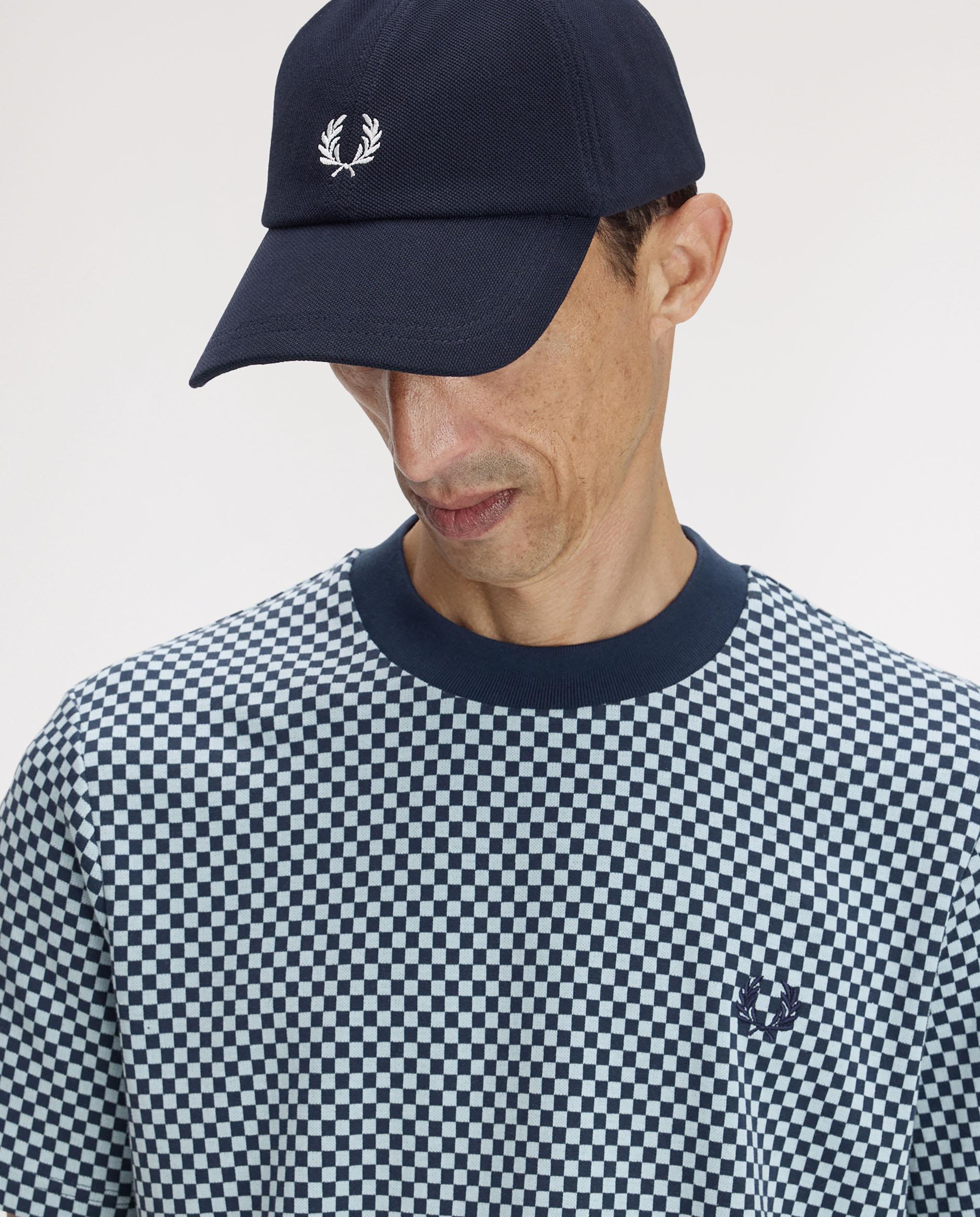 Gorra baseball de hombre clásica de piqué de algodón ajustable - Fred Perry - Carbono Marino-5