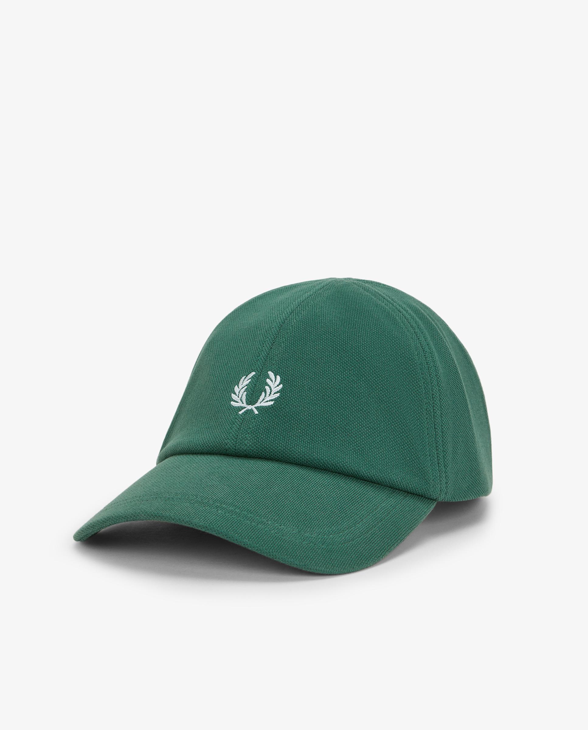 Gorra de hombre clásica de piqué de algodón ajustable - Fred Perry - Hierba Hierba-1