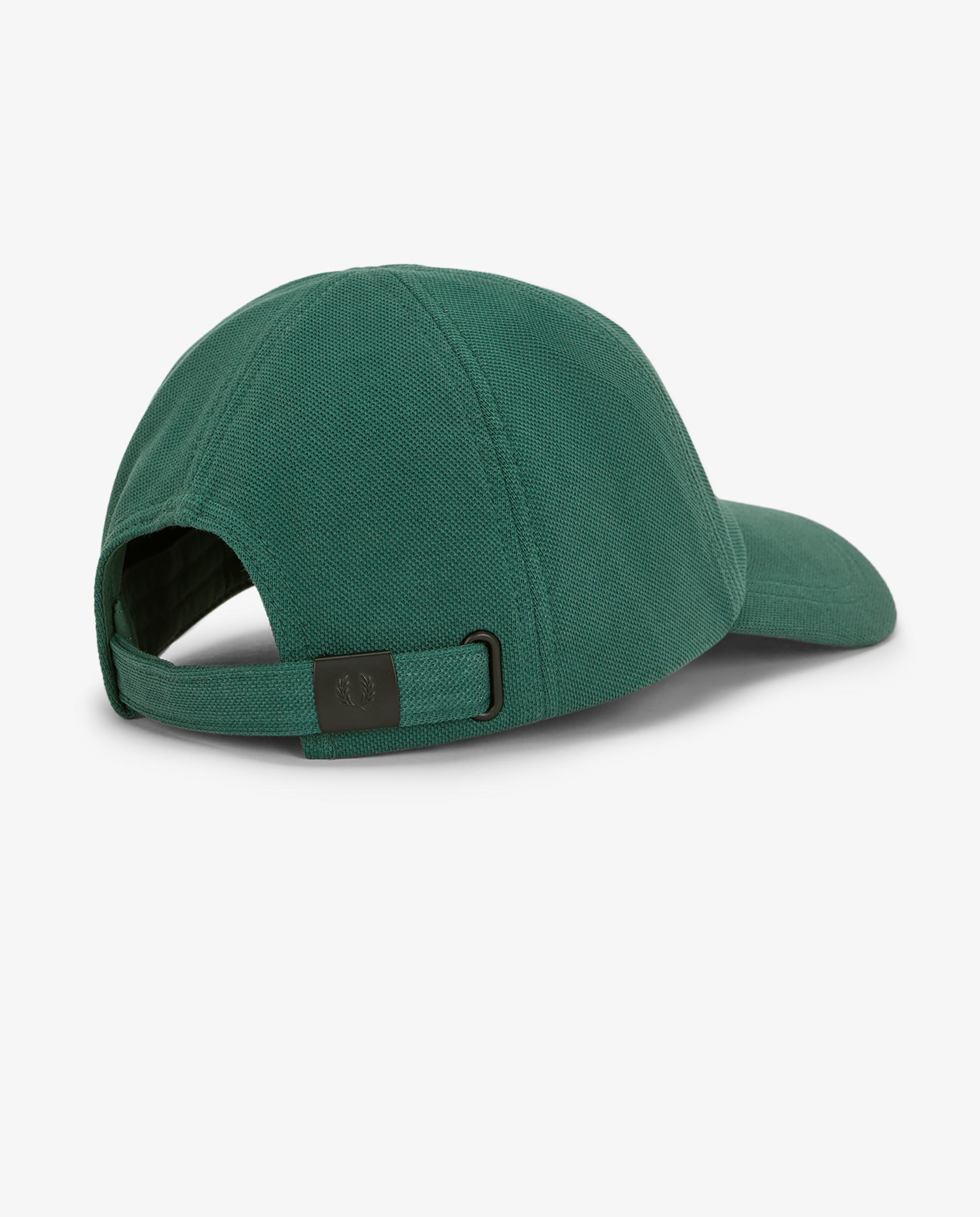 Gorra de hombre clásica de piqué de algodón ajustable - Fred Perry - Hierba Hierba-3
