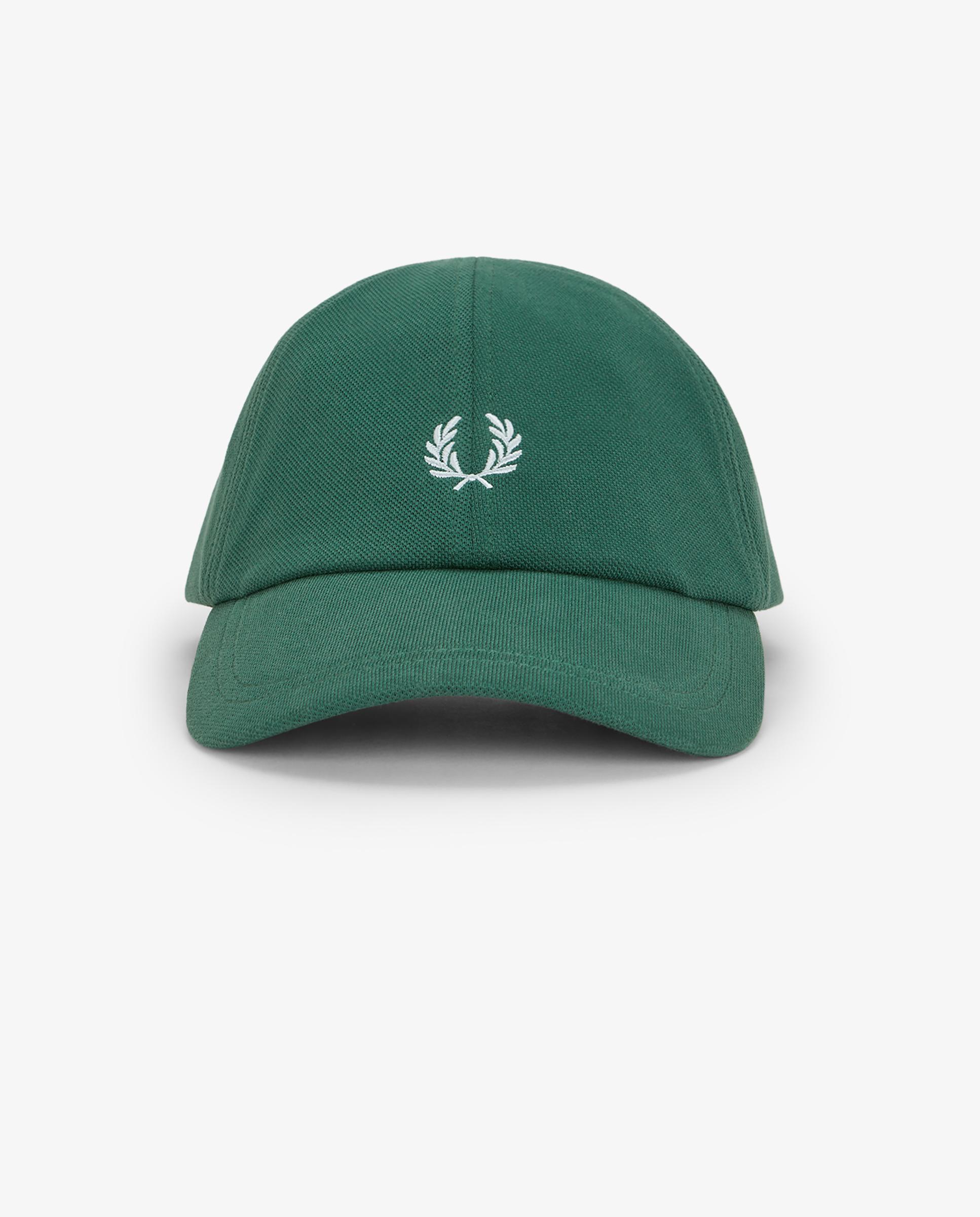 Gorra de hombre clásica de piqué de algodón ajustable - Fred Perry - Hierba Hierba-2