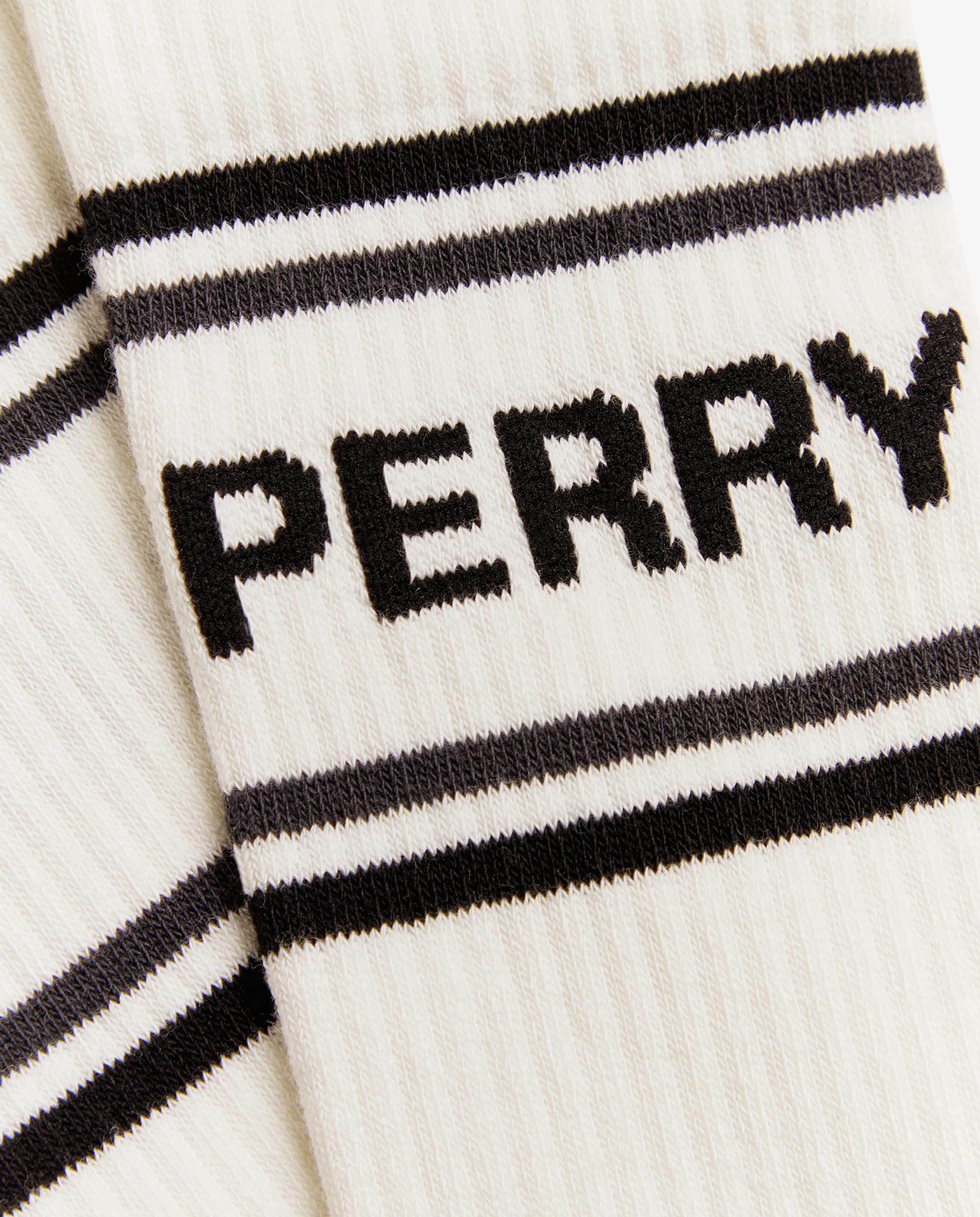 Imagen 2 de Calcetines altos de hombre con dos franjas y logo - Fred Perry - Crudo Crudo