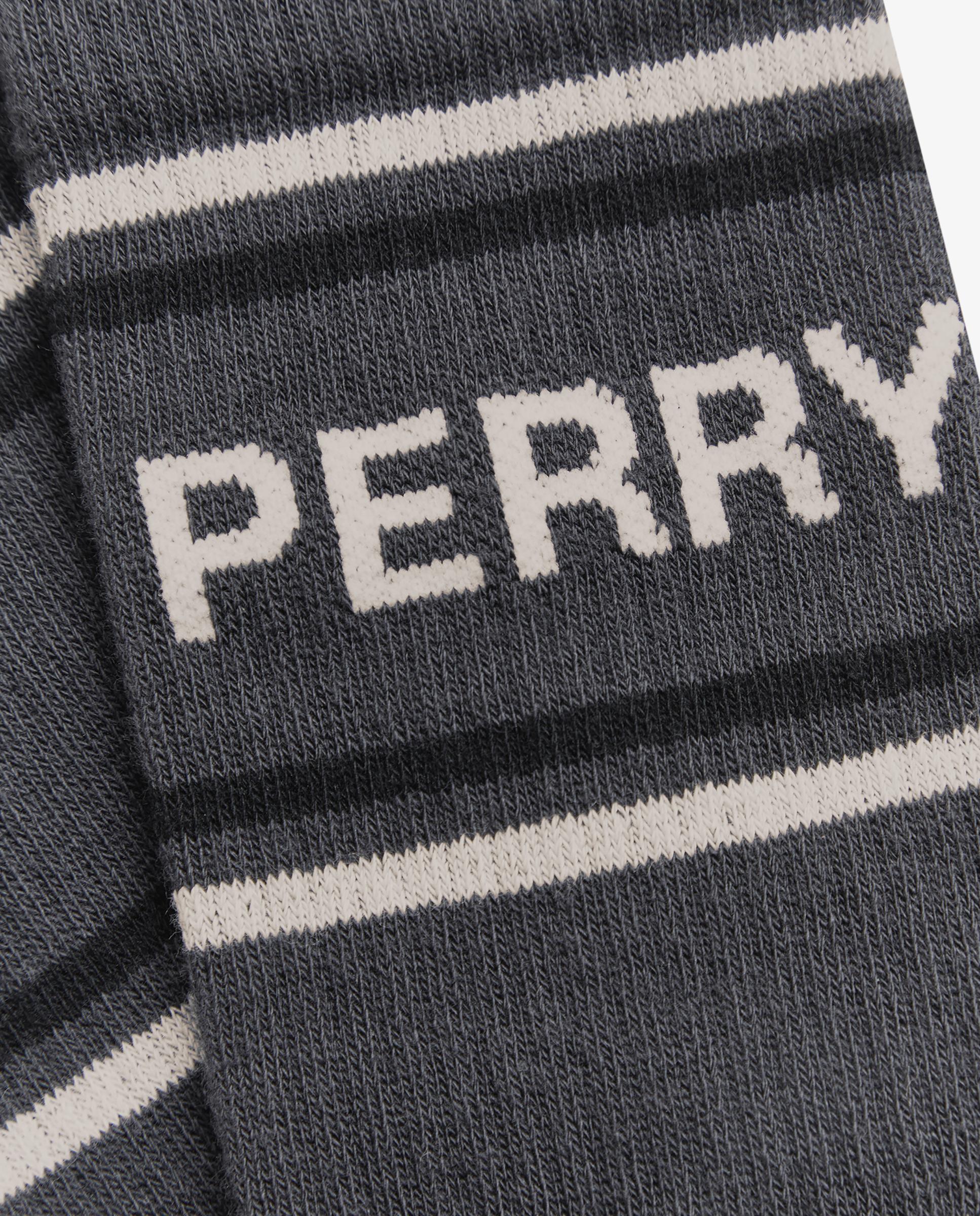 Imagen 2 de Calcetines altos de hombre con dos franjas y logo - Fred Perry - Gris Gris