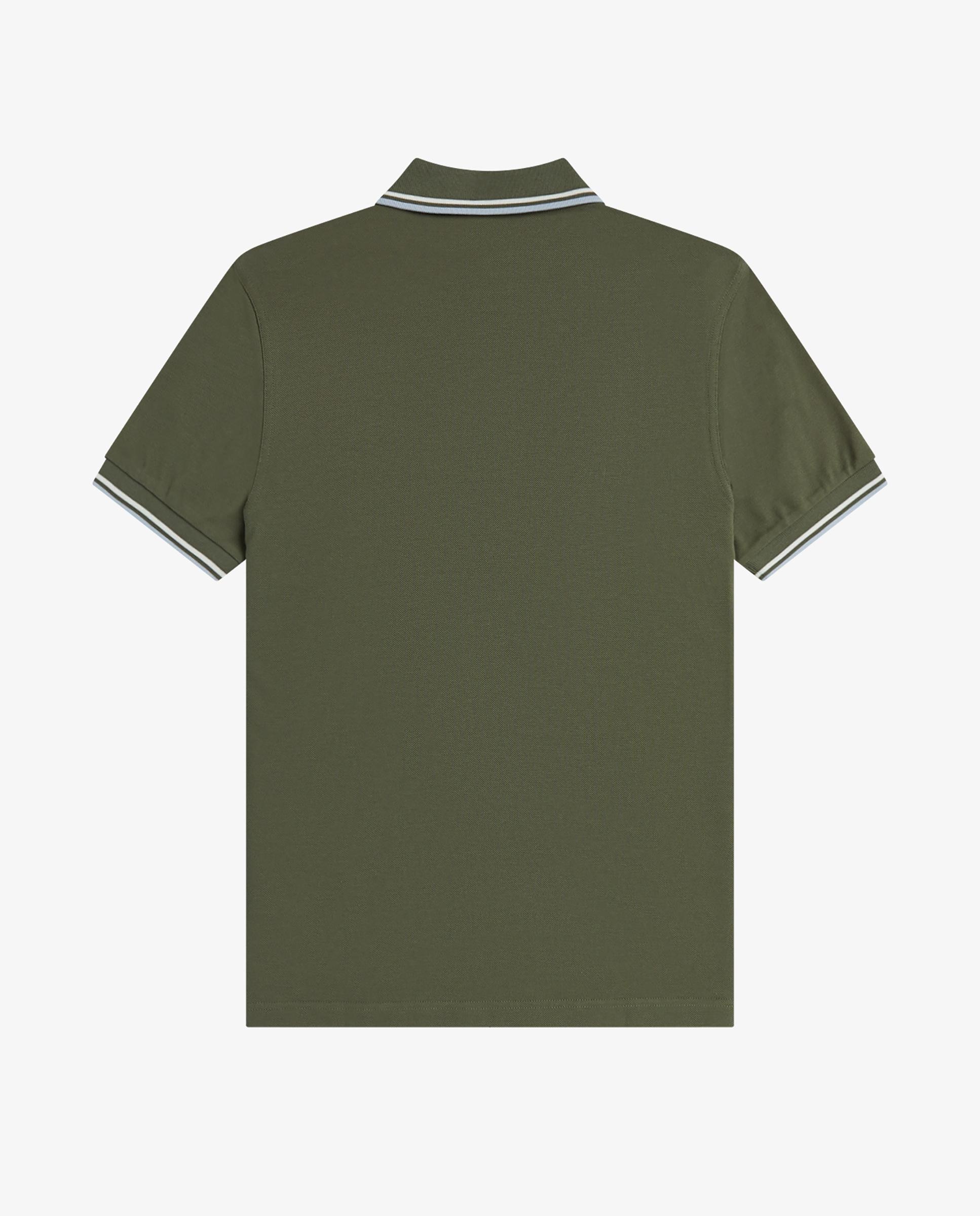 Polo de hombre de piqué de algodón manga corta - Fred Perry - Musgo Musgo-8