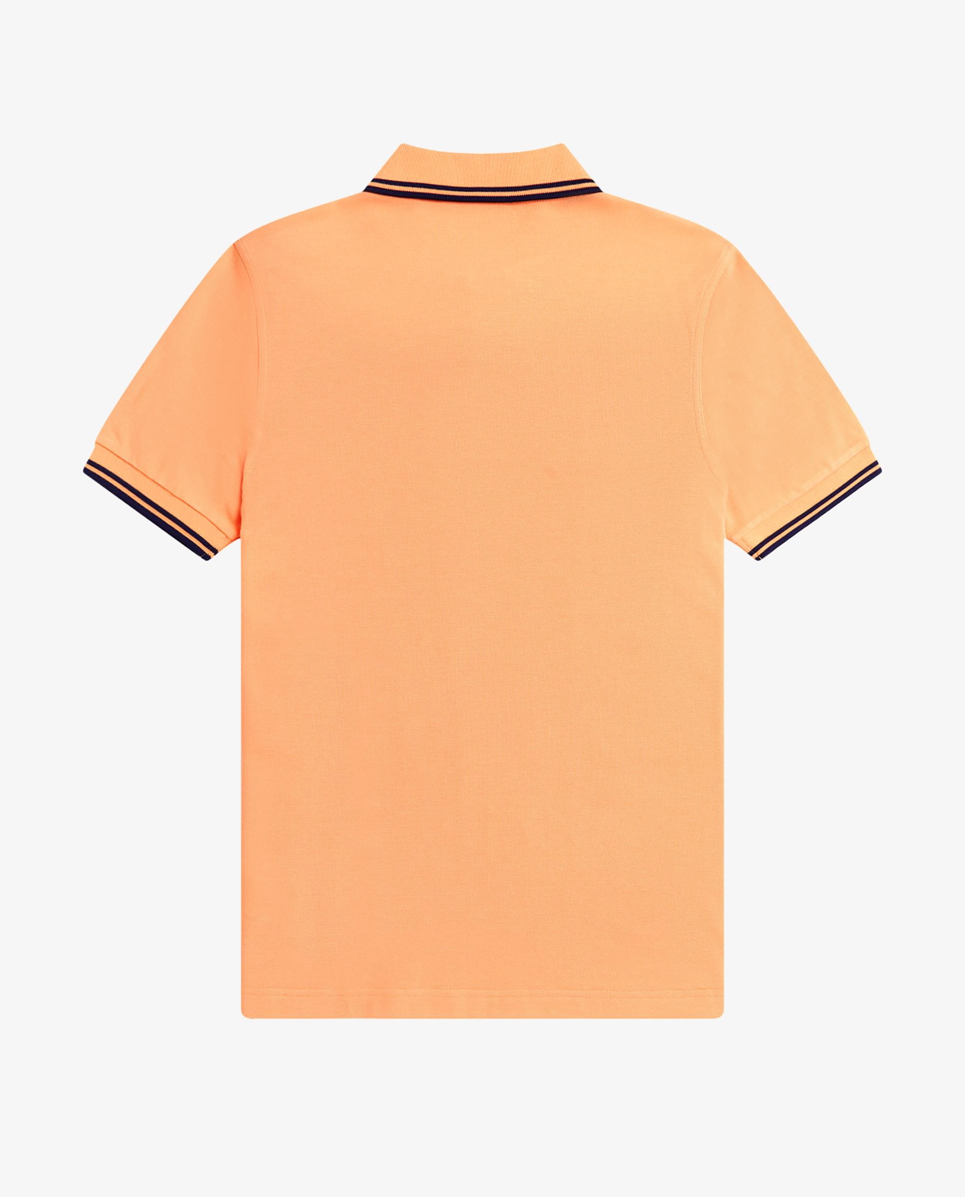 Polo de hombre de piqué de algodón manga corta - Fred Perry - Melocotón Melocotón-8