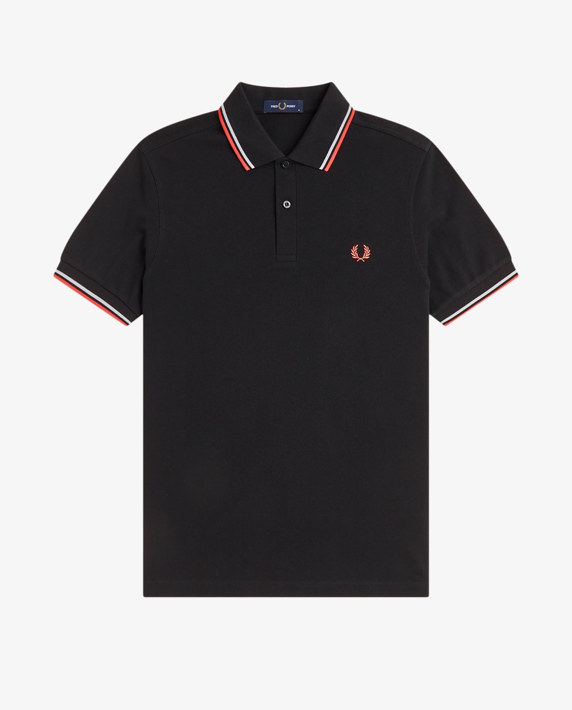 Fred Perry - Polo de manga corta de hombre de piqué de algodón.