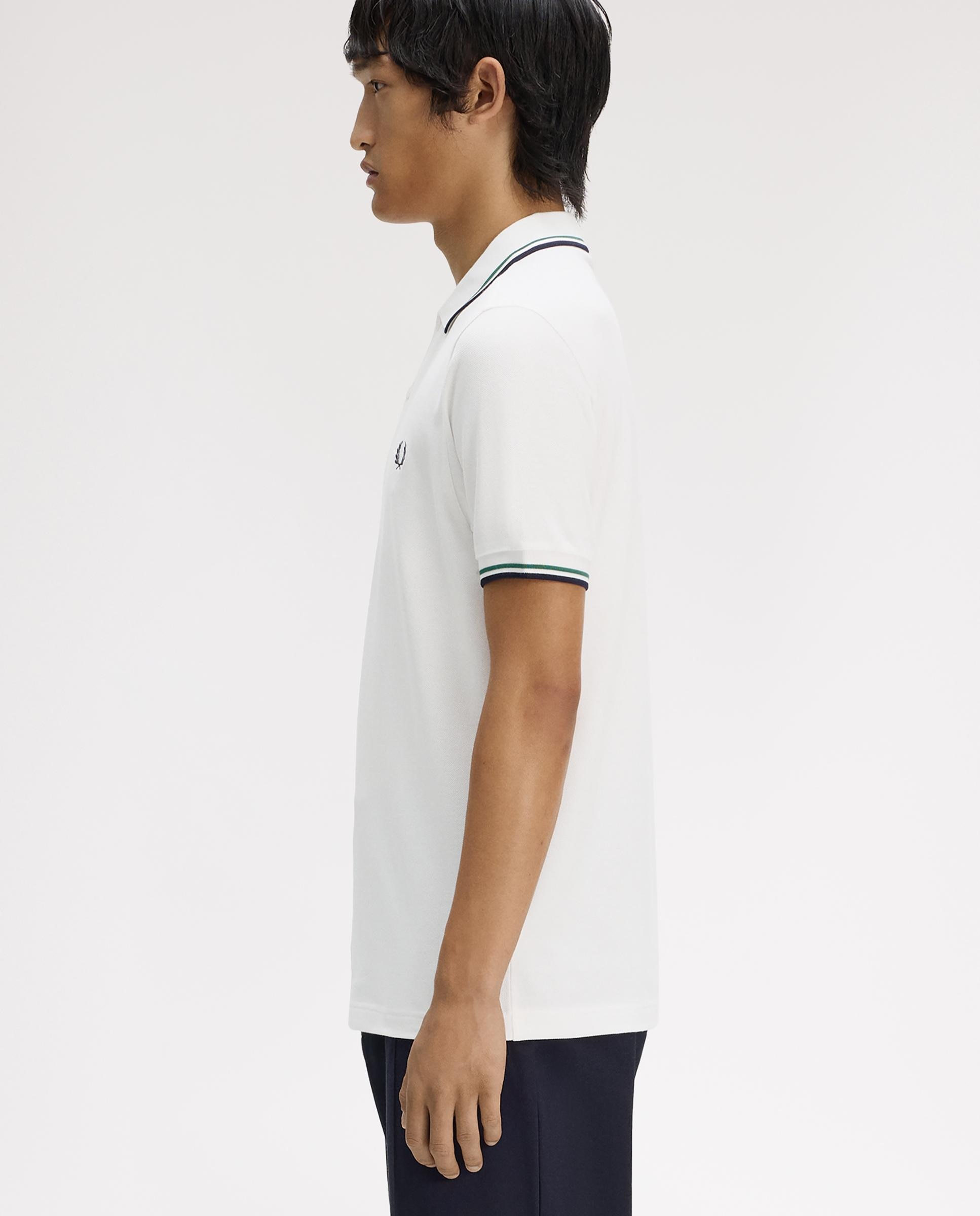 Polo de hombre de piqué de algodón manga corta - Fred Perry - Merengue Merengue-2