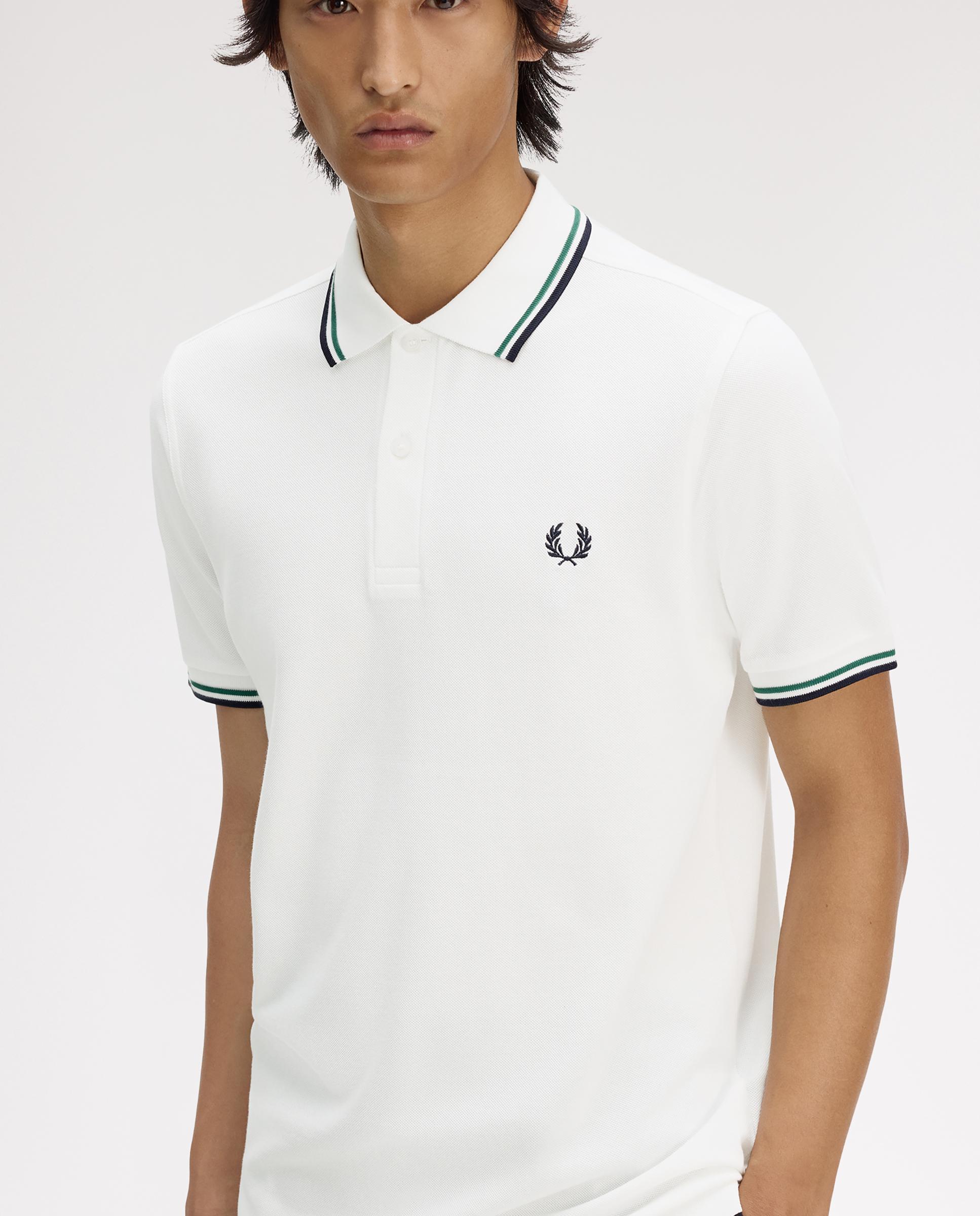 Polo de hombre de piqué de algodón manga corta - Fred Perry - Merengue Merengue-3
