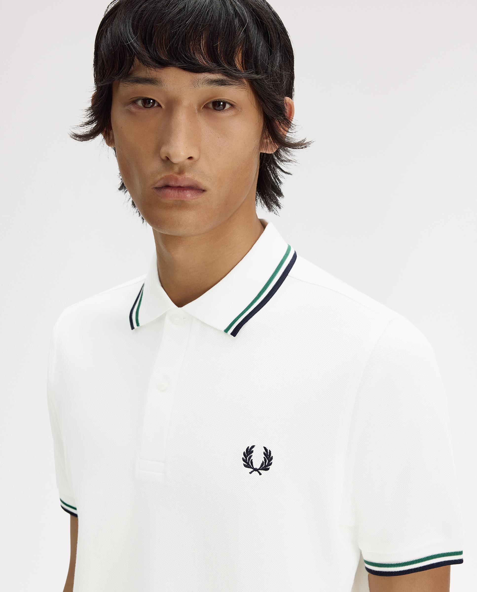 Polo de hombre de piqué de algodón manga corta - Fred Perry - Merengue Merengue-4