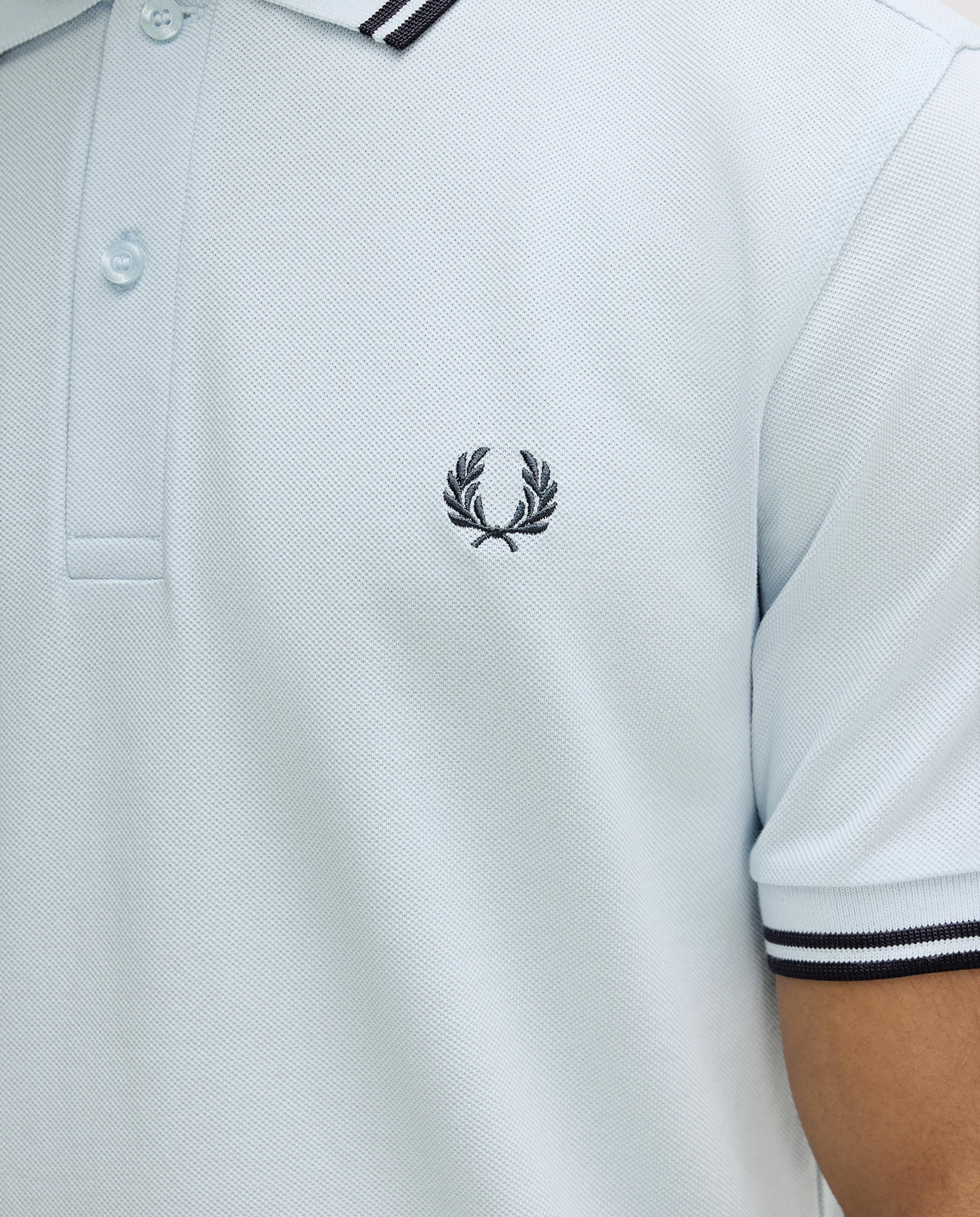 Polo de hombre de piqué de algodón manga corta - Fred Perry - Azul anticuario Azul anticuario-5