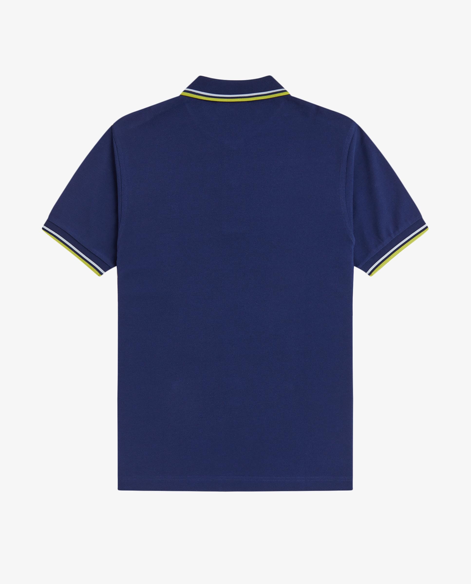 Polo de hombre de piqué de algodón manga corta - Fred Perry - Azul denim Azul denim-6