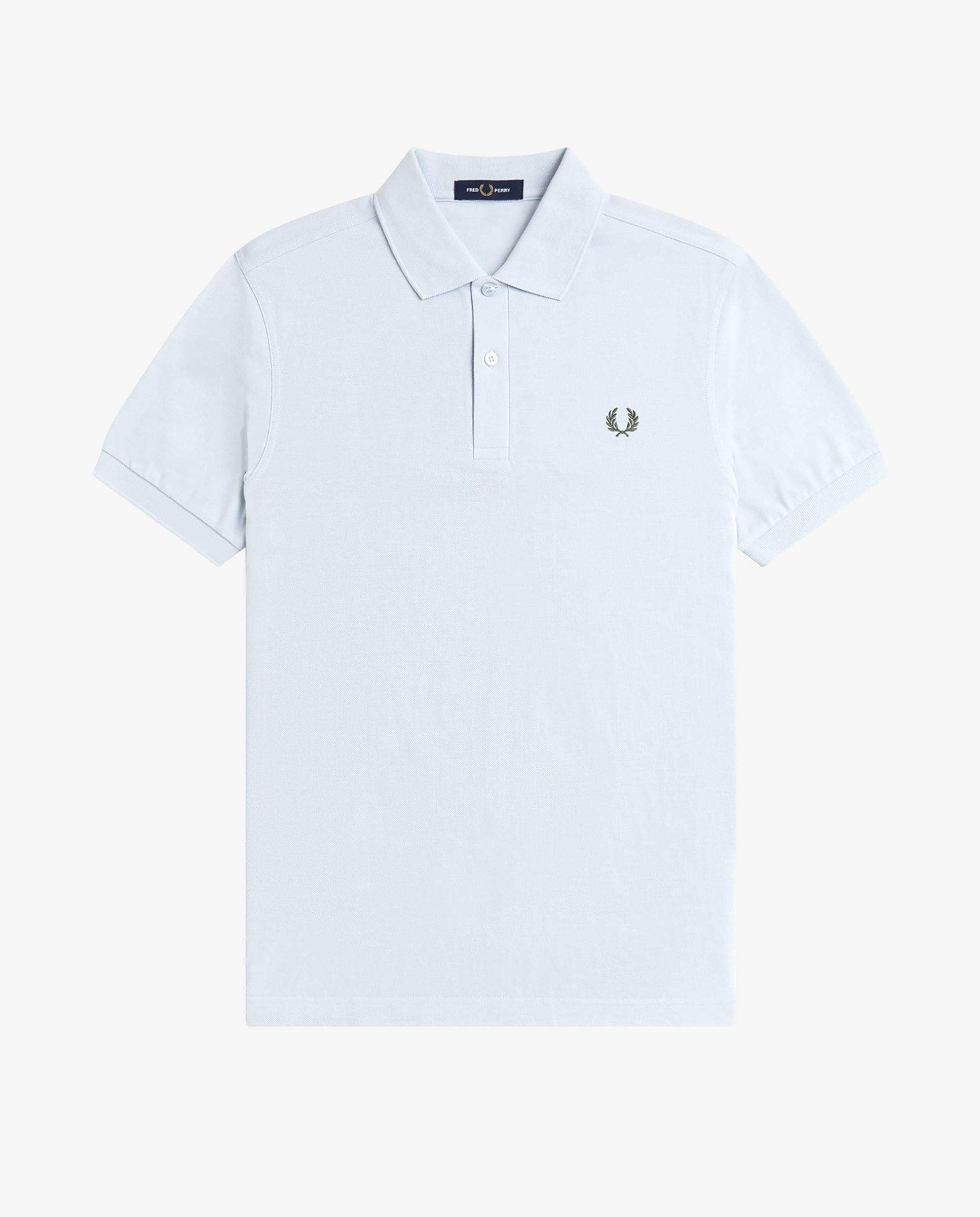Polo de hombre liso de manga corta en piqué de algodón - Fred Perry - Azul celeste Azul celeste-6