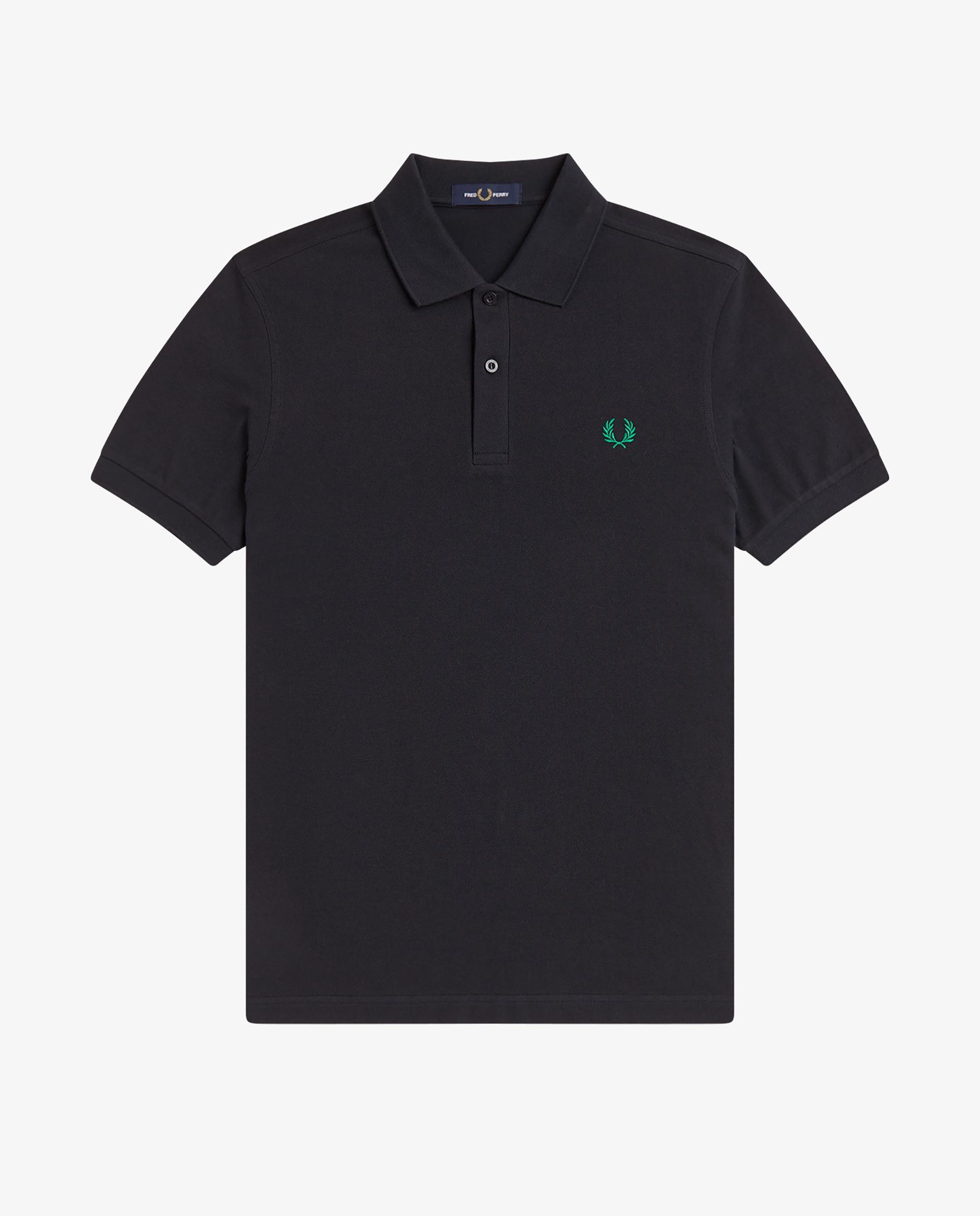 Polo de hombre liso de manga corta en piqué de algodón - Fred Perry - Azul antracita Azul antracita-7