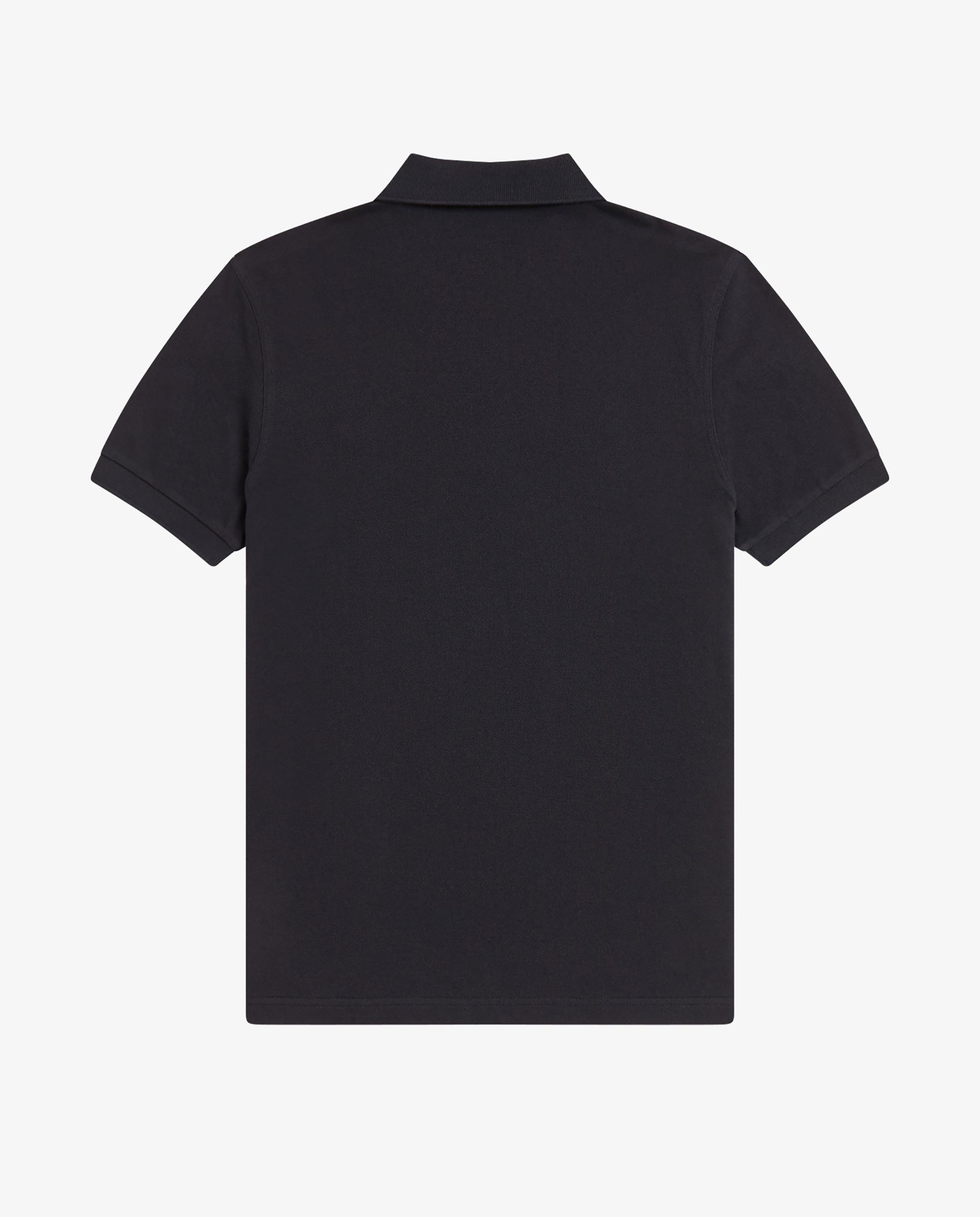 Polo de hombre liso de manga corta en piqué de algodón - Fred Perry - Azul antracita Azul antracita-6