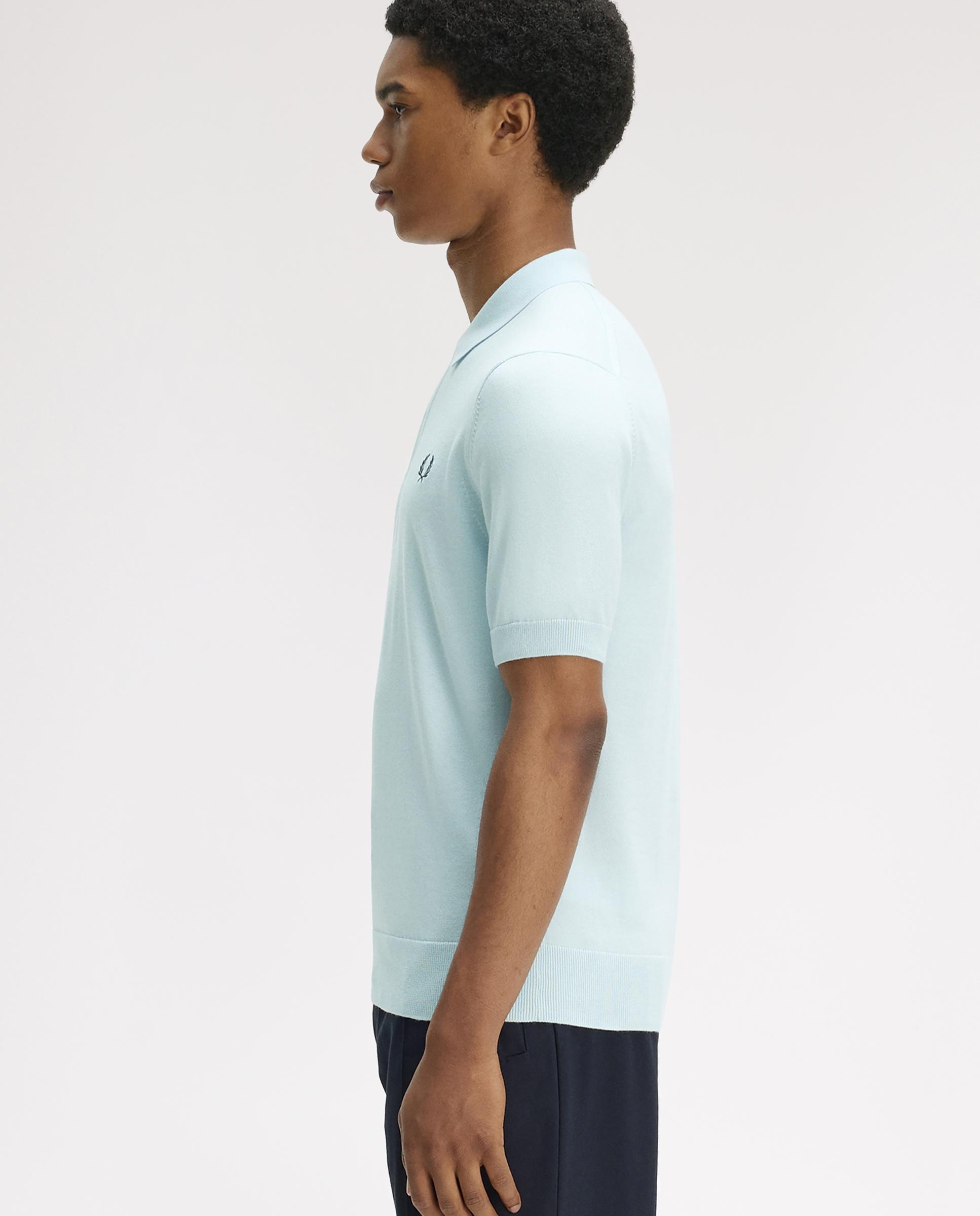 Jersey de hombre con cuello polo y manga corta - Fred Perry - Azul claro Azul claro-2