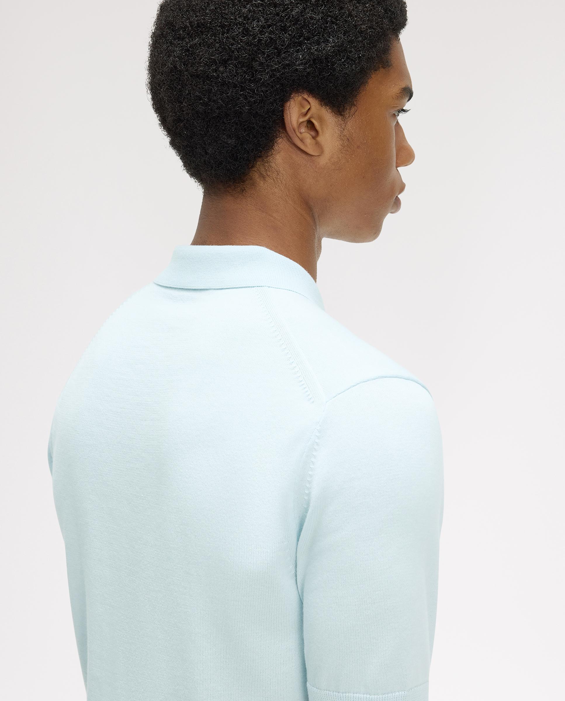 Jersey de hombre con cuello polo y manga corta - Fred Perry - Azul claro Azul claro-6