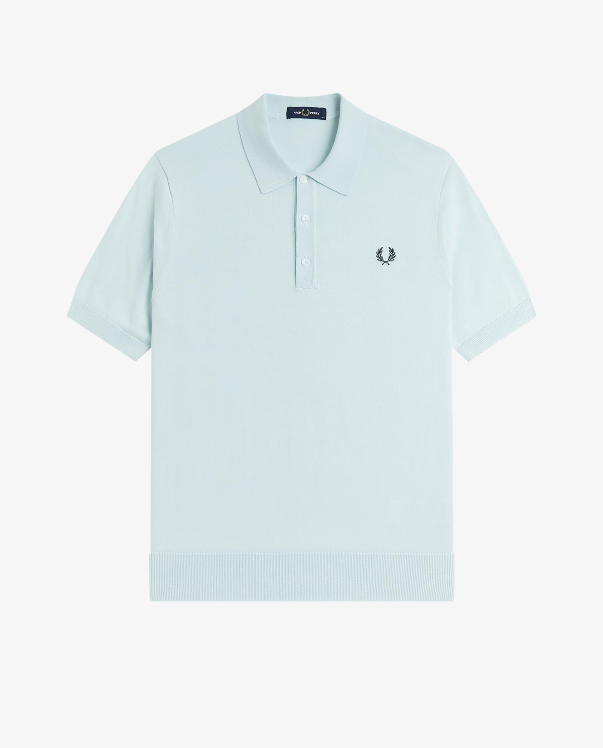 Jersey de hombre con cuello polo y manga corta - Fred Perry - Azul claro Azul claro-7