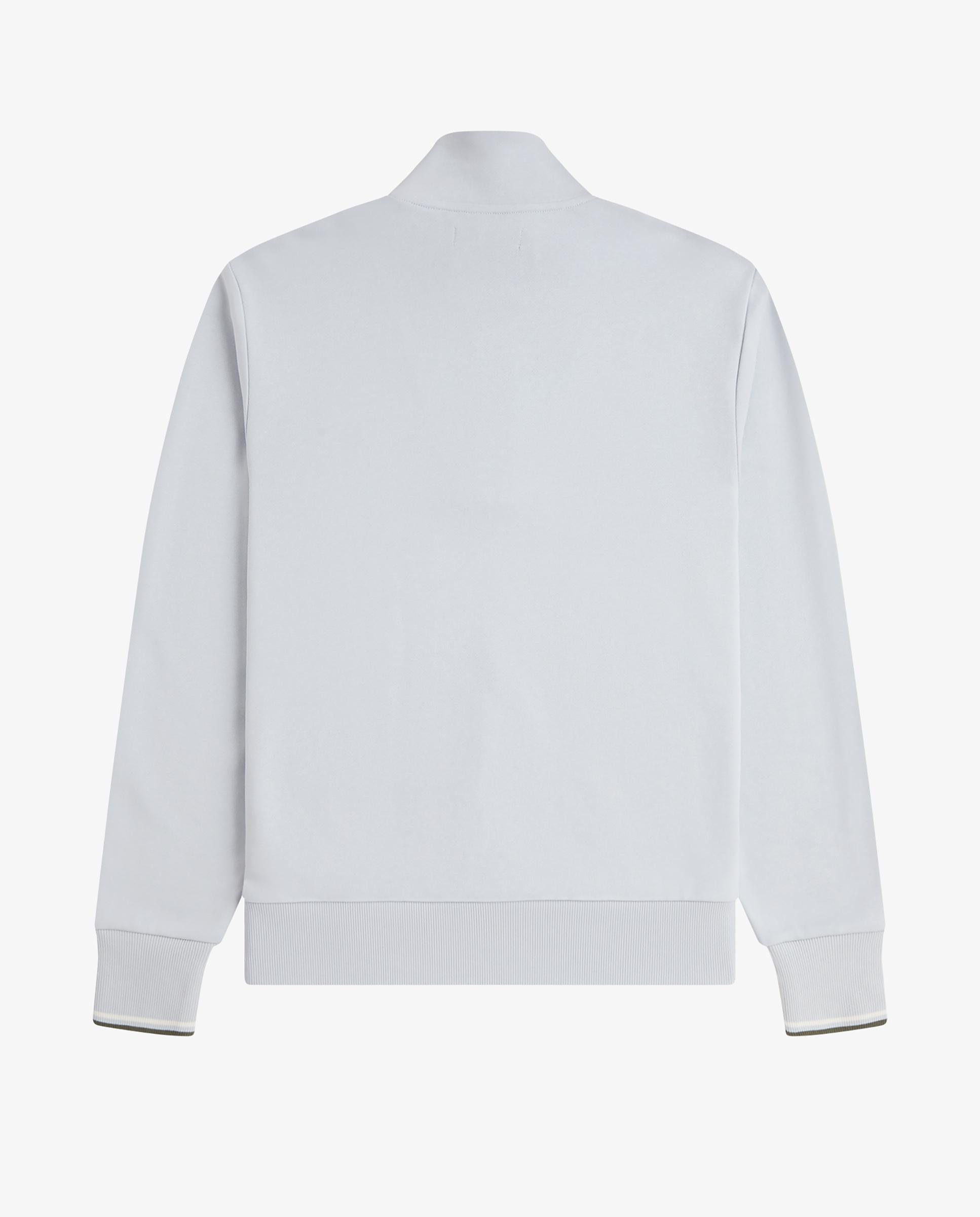 Sudadera de hombre con media cremallera y ribetes a contraste - Fred Perry - Azul claro Azul claro-8
