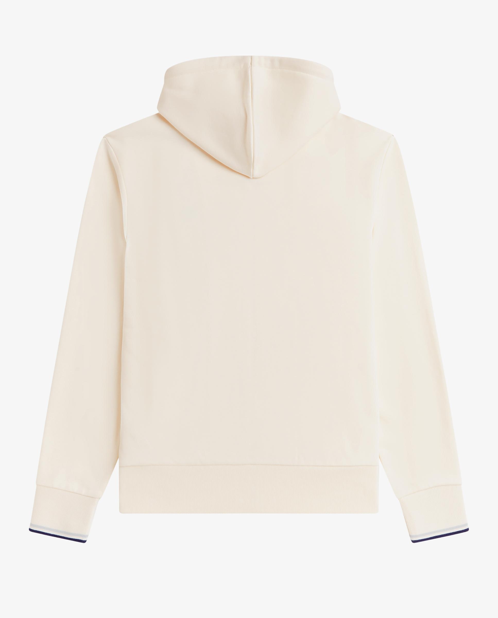 Sudadera de hombre con capucha y cremallera - Fred Perry - Crudo Crudo-8