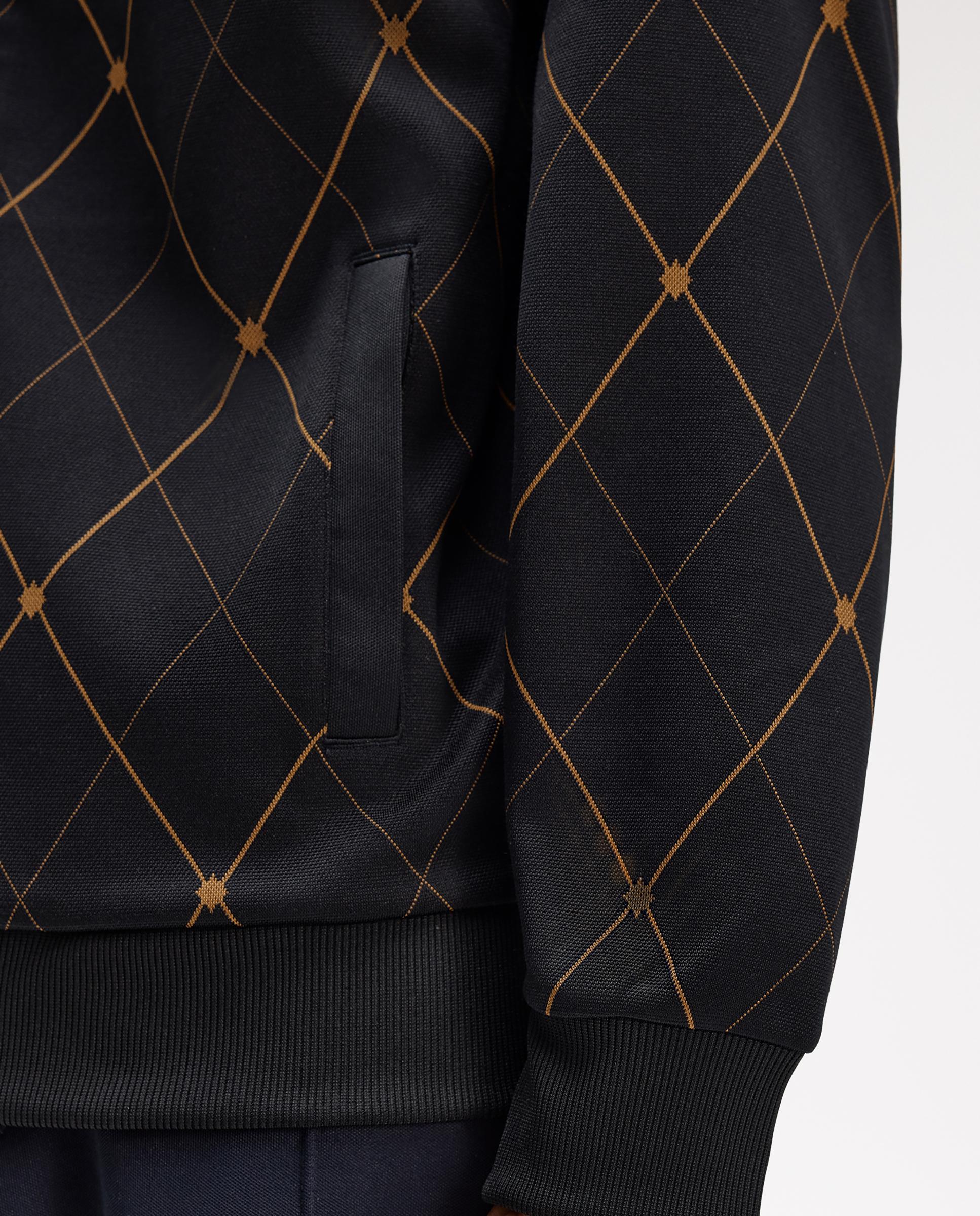 Imagen 8 de Cazadora de hombre con cuello perkins y diseño de rombos - Fred Perry - Negro Negro