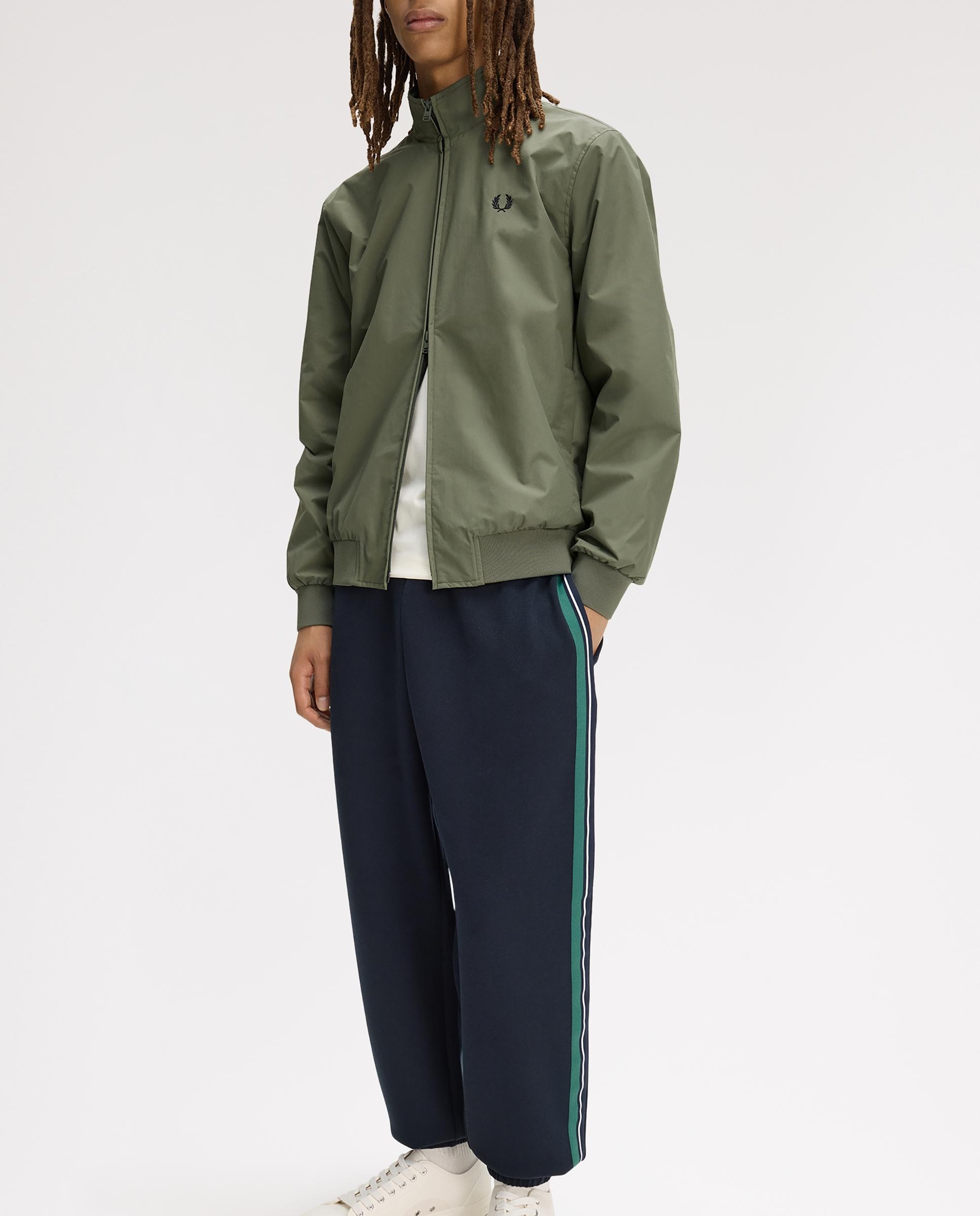 Cazadora de hombre Brentham con cremallera bidireccional - Fred Perry - Verde cadete Verde cadete-4