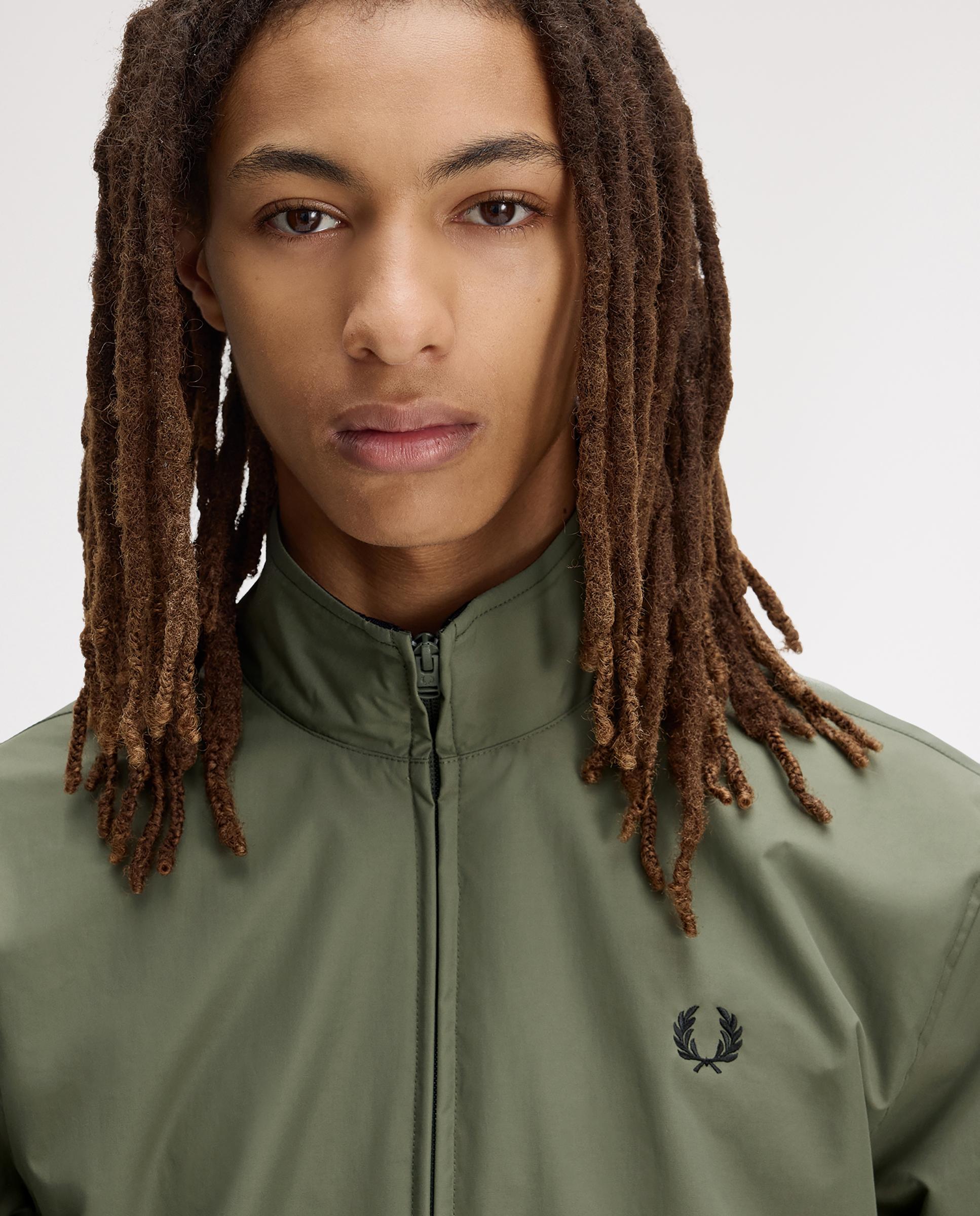Cazadora de hombre Brentham con cremallera bidireccional - Fred Perry - Verde cadete Verde cadete-7