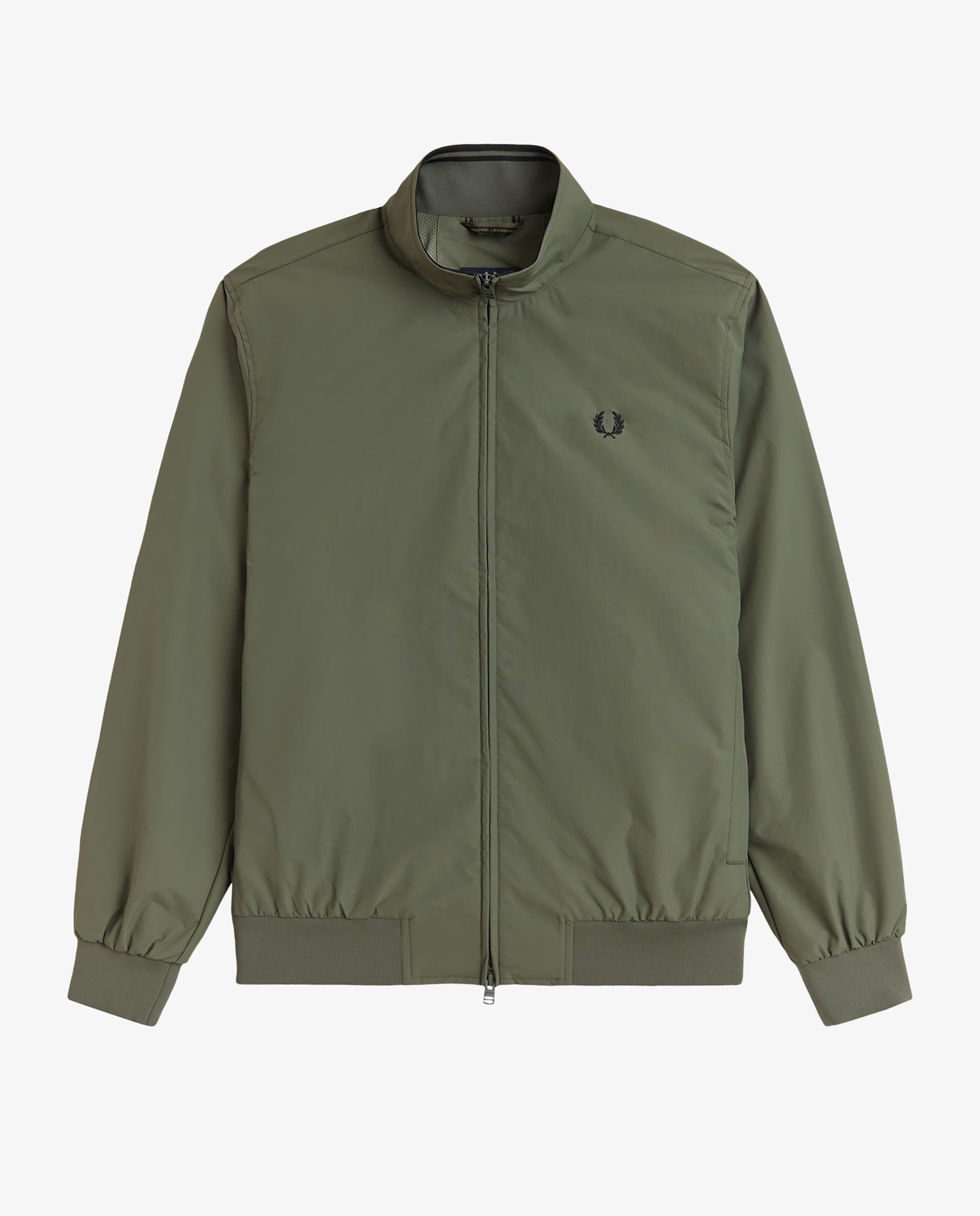 Cazadora de hombre Brentham con cremallera bidireccional - Fred Perry - Verde cadete Verde cadete-10