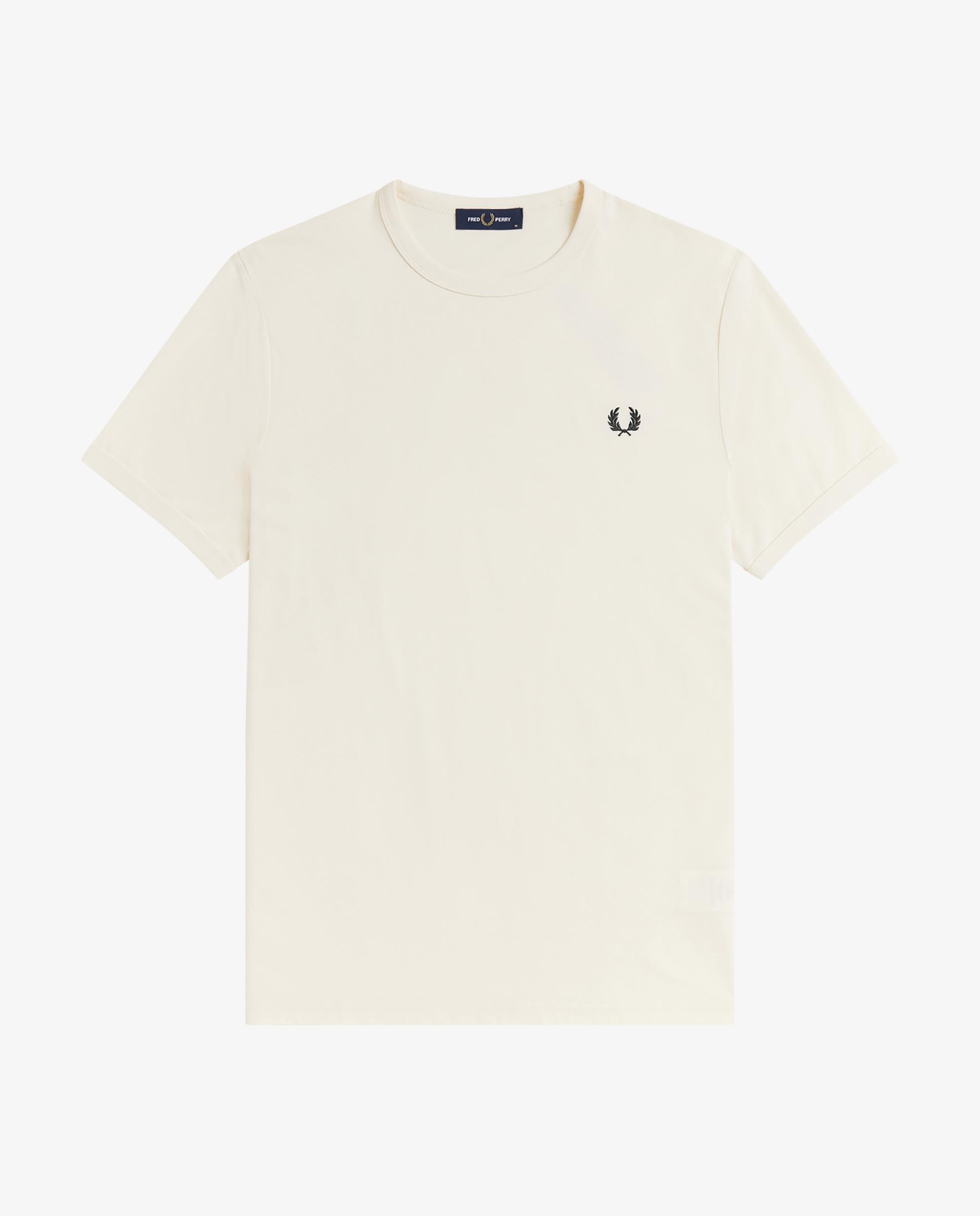 Imagen 7 de Camiseta de hombre ringer manga corta con cuello redondo - Fred Perry - Crudo Crudo